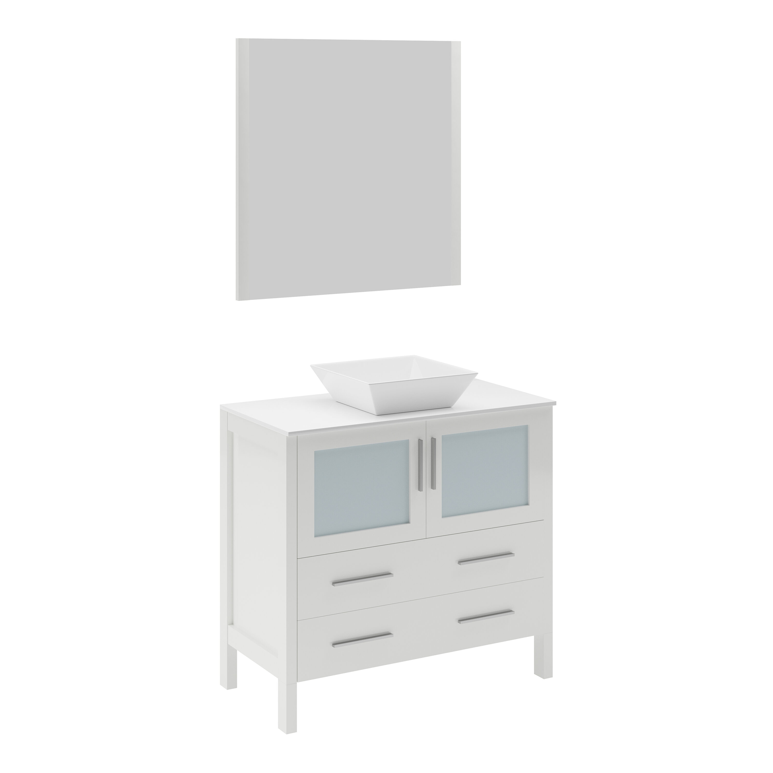 Fresca FVN6236WH-VSL Bath-Vanity-Combo - View #2