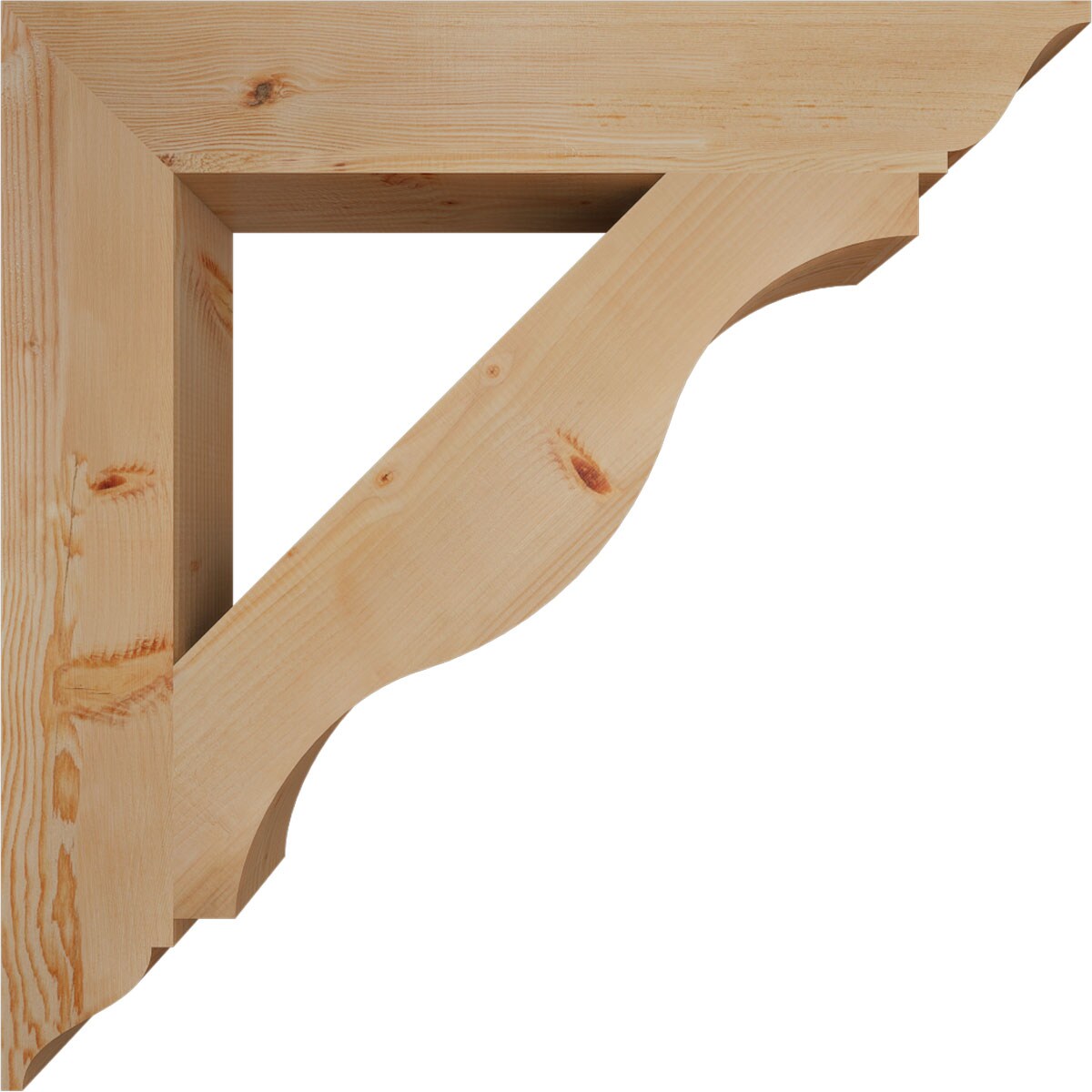Ekena Millwork BKT06X38X38FST01SDF Exterior-Brackets-Braces - View #3