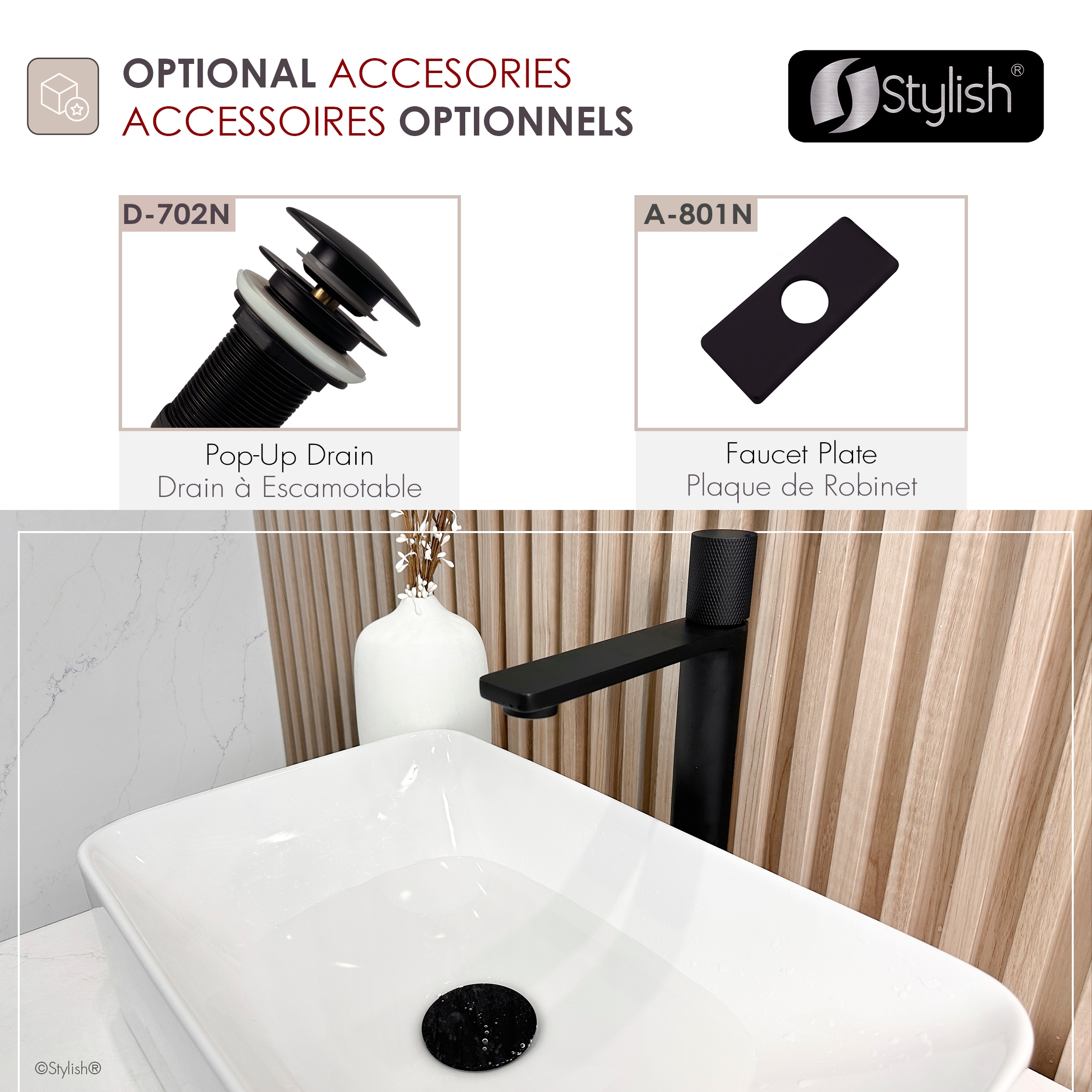 Stylish B-122N Lavatory-Faucets - View #10