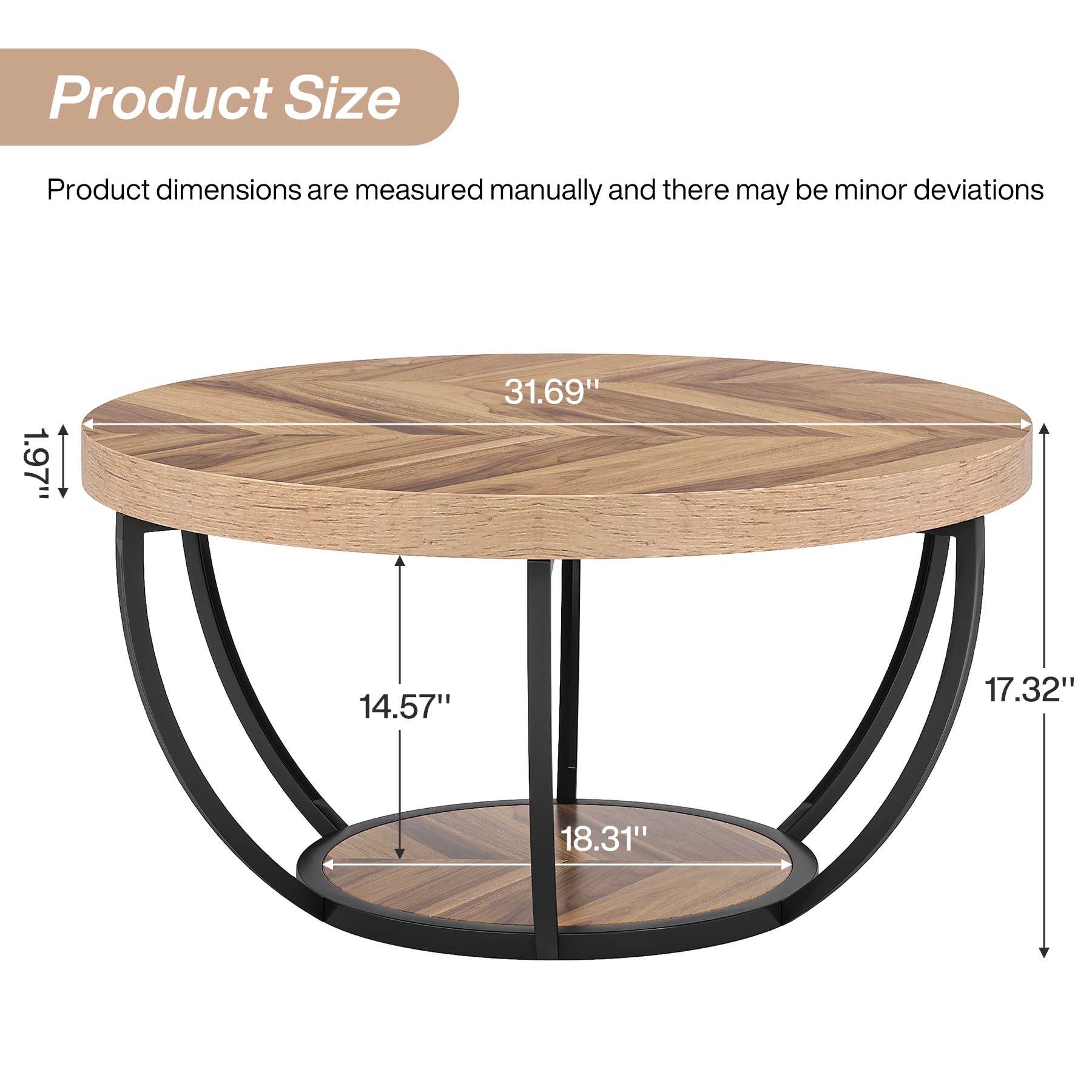 Tribesigns LWFD-NY036 Coffee-Tables - View #10