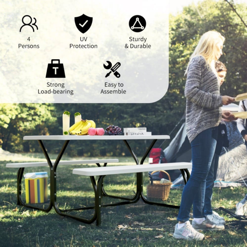 Dimakai DK-OPWF499WH Picnic-Tables - View #3