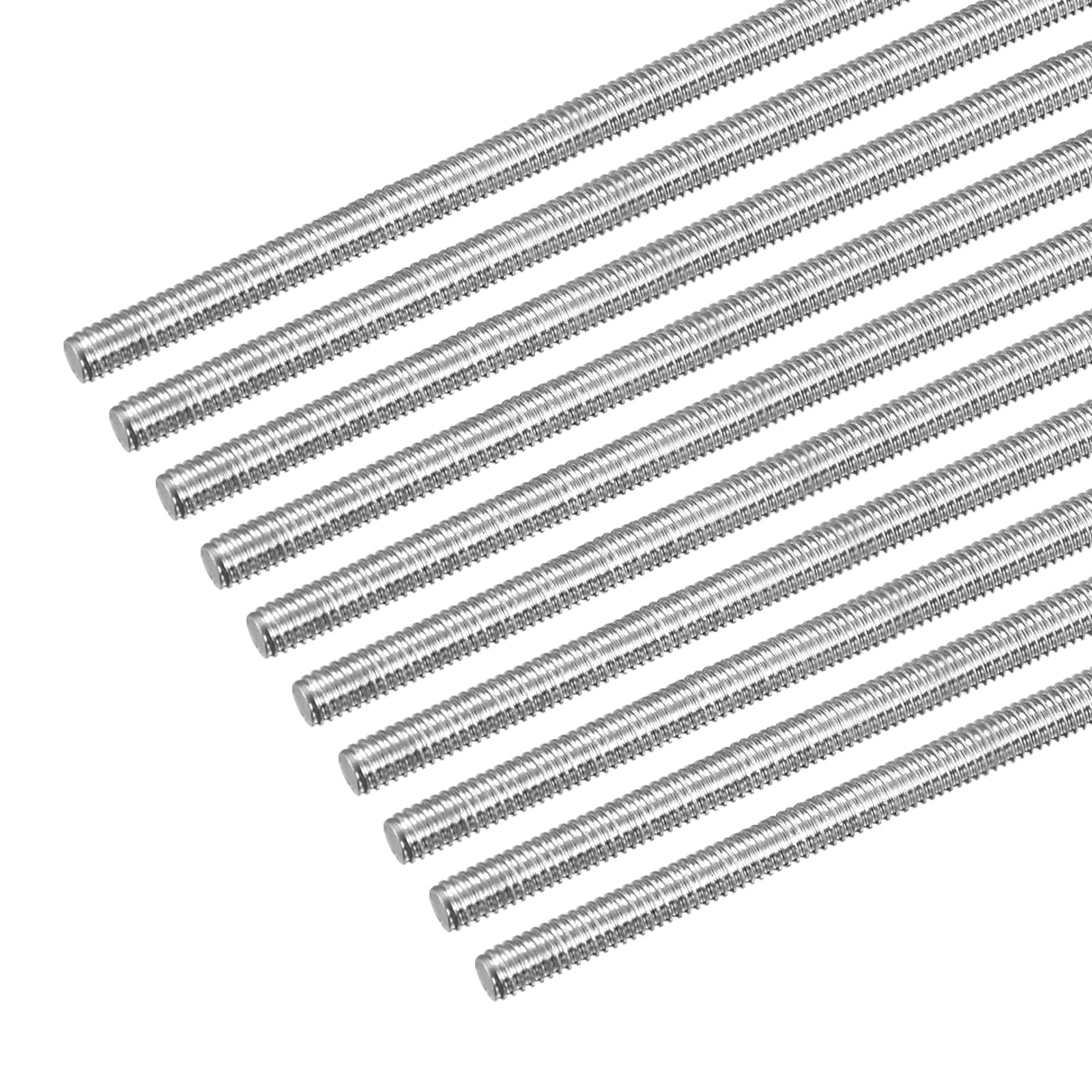 SenQWFa Fully Threaded Rod M4 by 300mm 0.7mm Thread Pitch 304 Stainless Steel Right Hand Threaded Rods Bar Studs 10 Pack #LDC0827C325