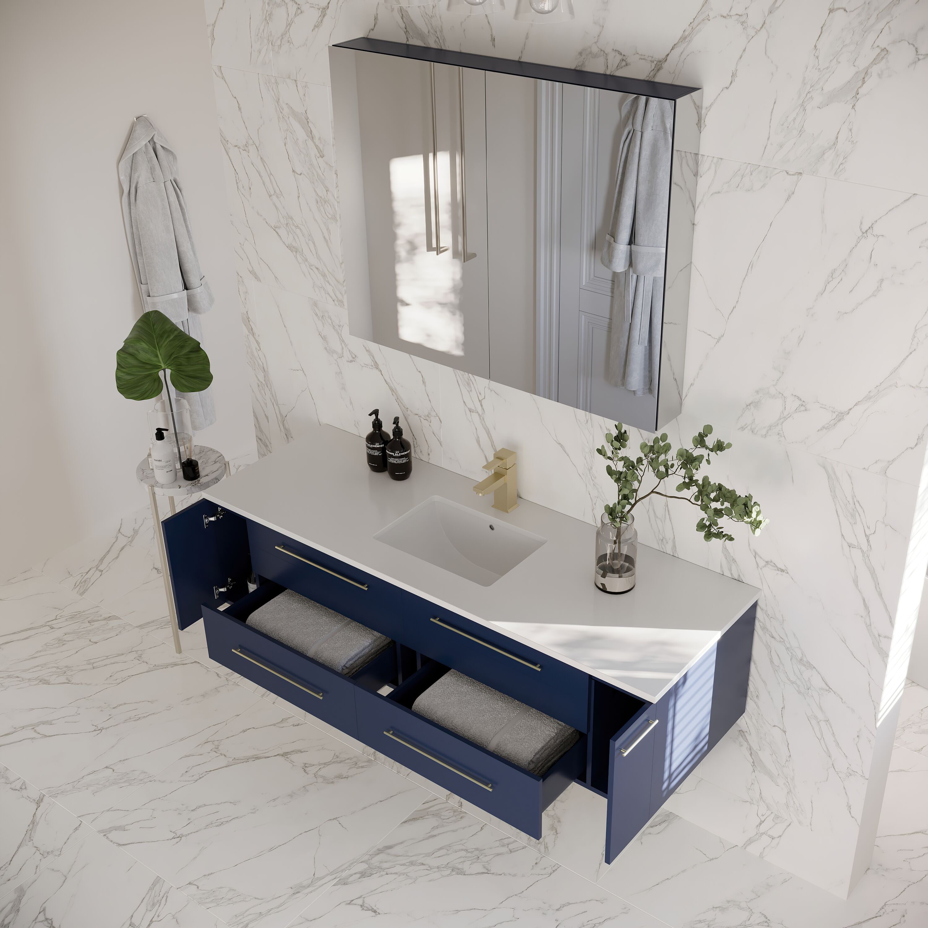 Fresca FVN6160RBL-UNS Bath-Vanity-Combo - View #3