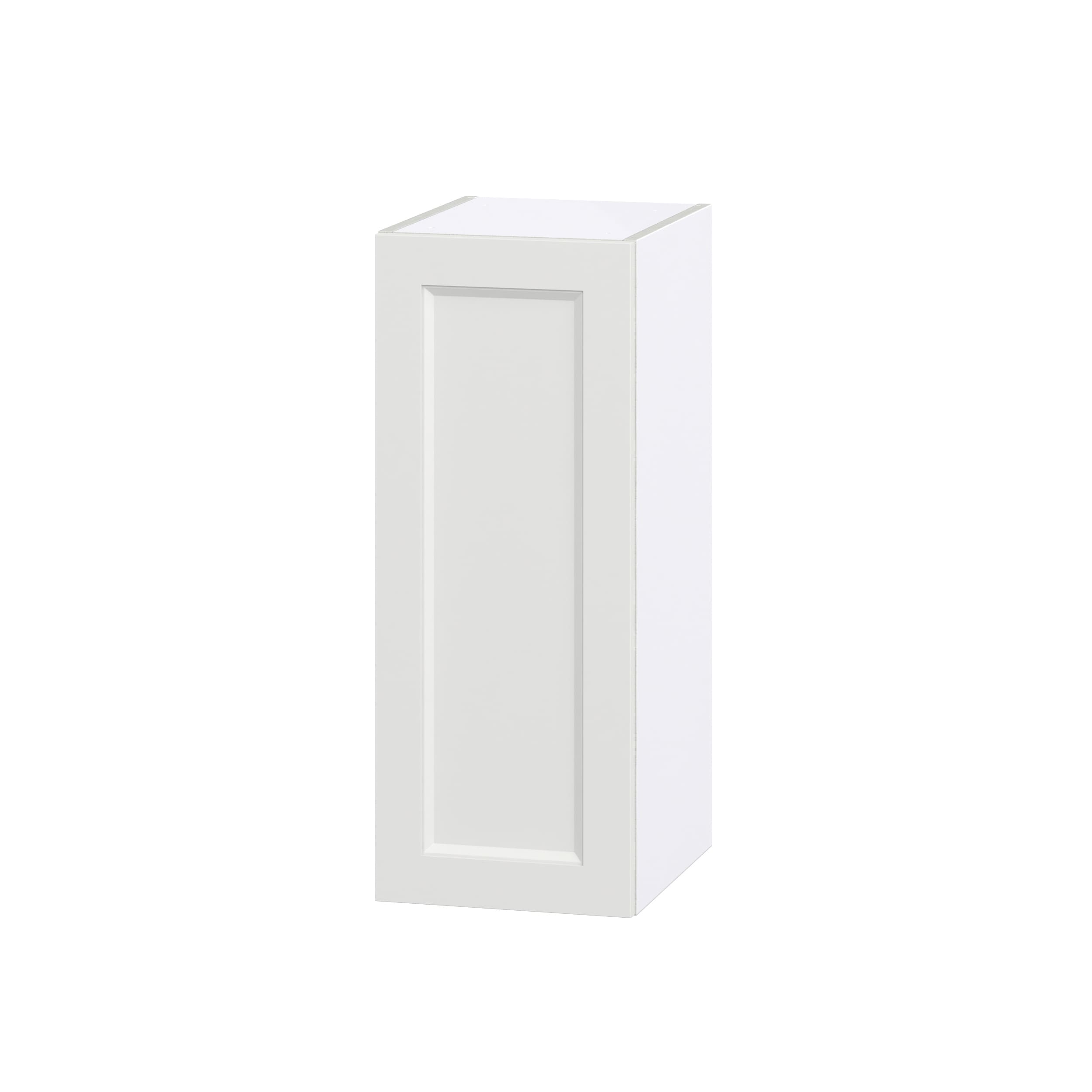 Hugo&Borg DSW1230(L/R)-RI Riviera 12-in W x 30-in H x 14-in D Bright White Wall Fully assembled Cabinet (Recessed Panel Shaker)