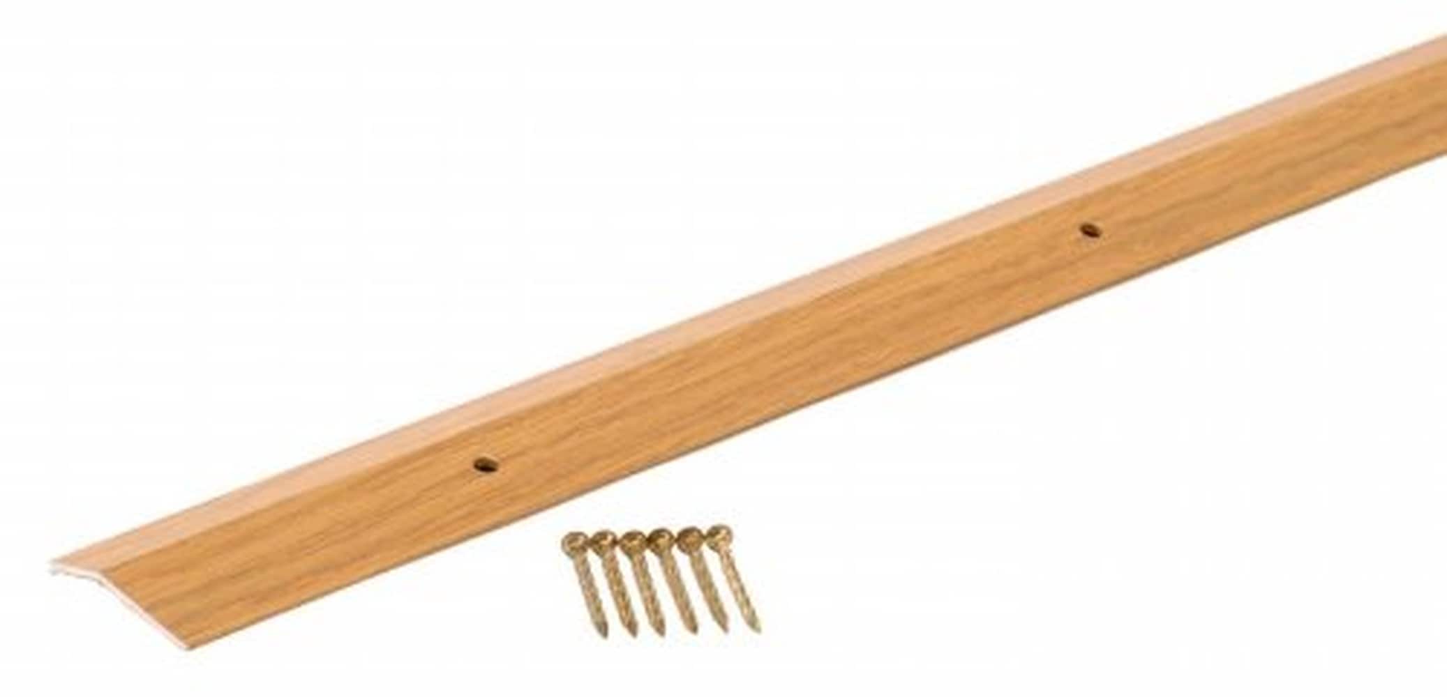 Lee Building Products M-D Building Products 72 in. L Prefinished Natural Oak Aluminum Carpet Trim #40122-01B8