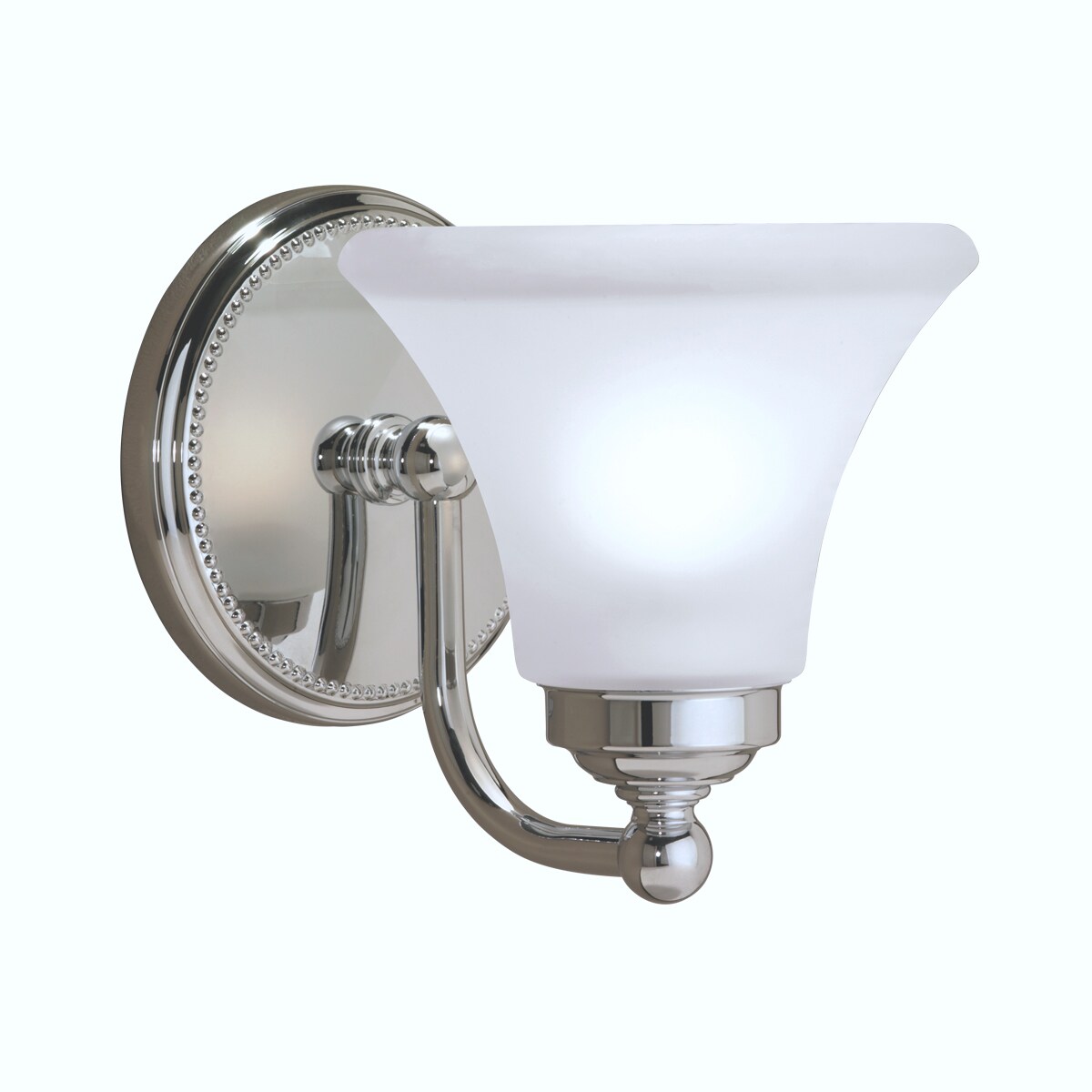 Norwell Lighting 9661-CH-FL Soleil 6.5-in 1 -Light Chrome Transitional Vanity light