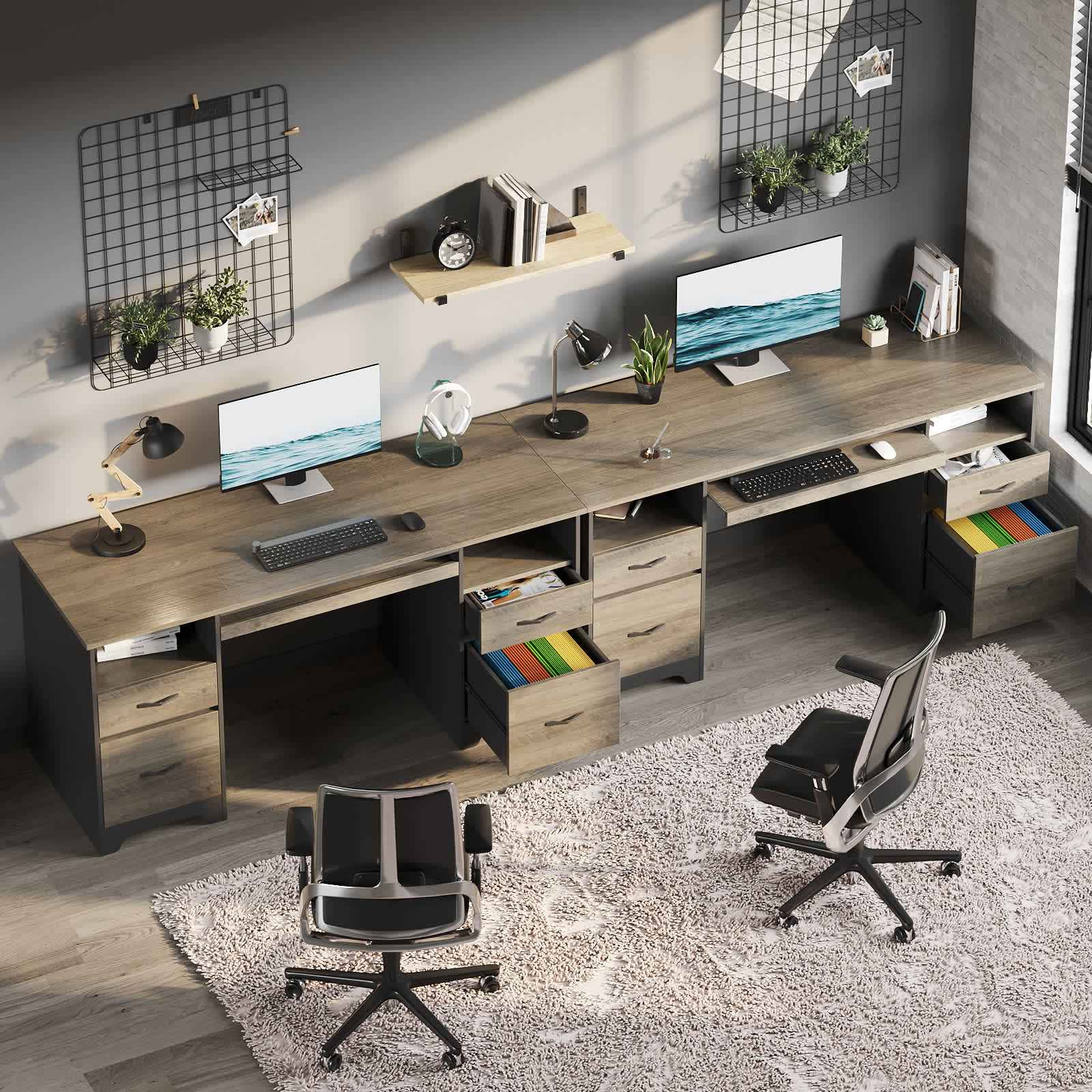 Bestier LOW-H104415L-GRW desks - View #8