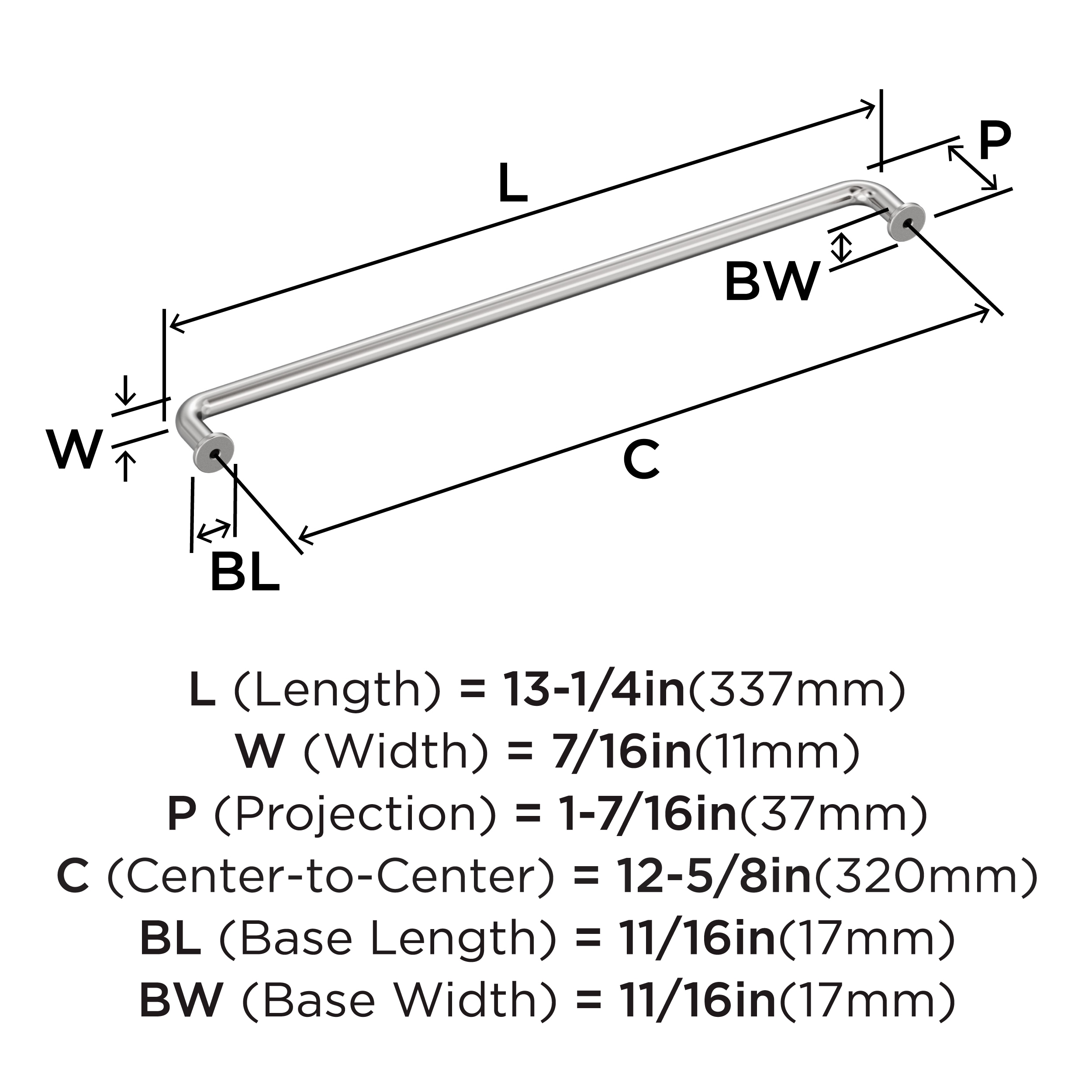 Amerock BP3696626 Cabinet-Pulls - View #4