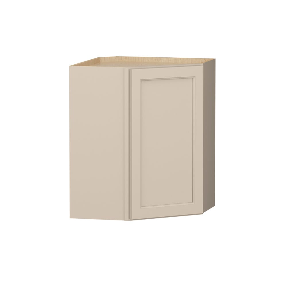 Shenandoah Glasson 24-in W x 30-in H x 12-in D Oat Painted Diagonal Corner Wall Fully Assembled Cabinet Recessed Panel Transitional