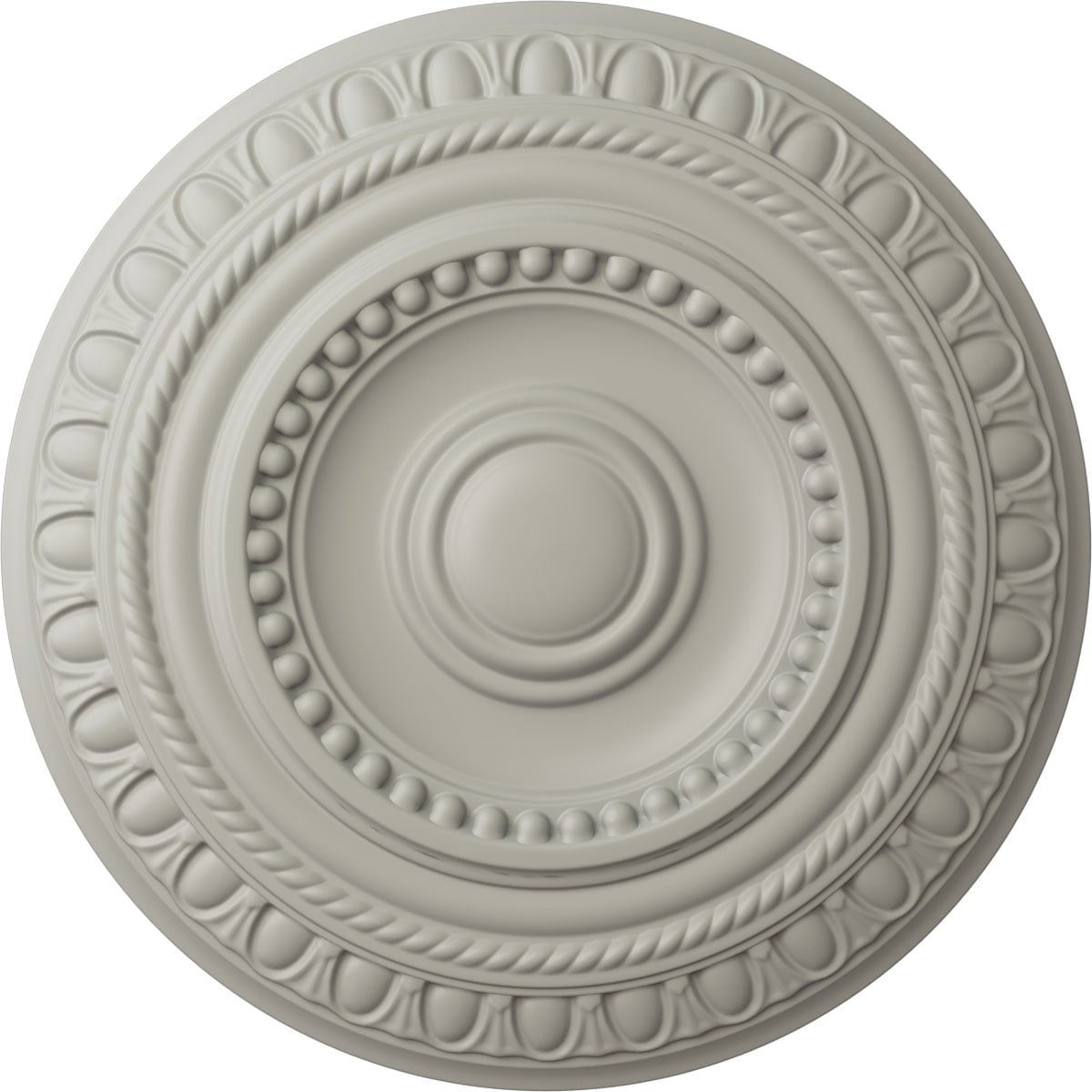Ekena Millwork CM15ARPCF Artis 15.75-in W x 15.75-in L Painted Pot Of Cream Polyurethane Whole Ceiling Medallion