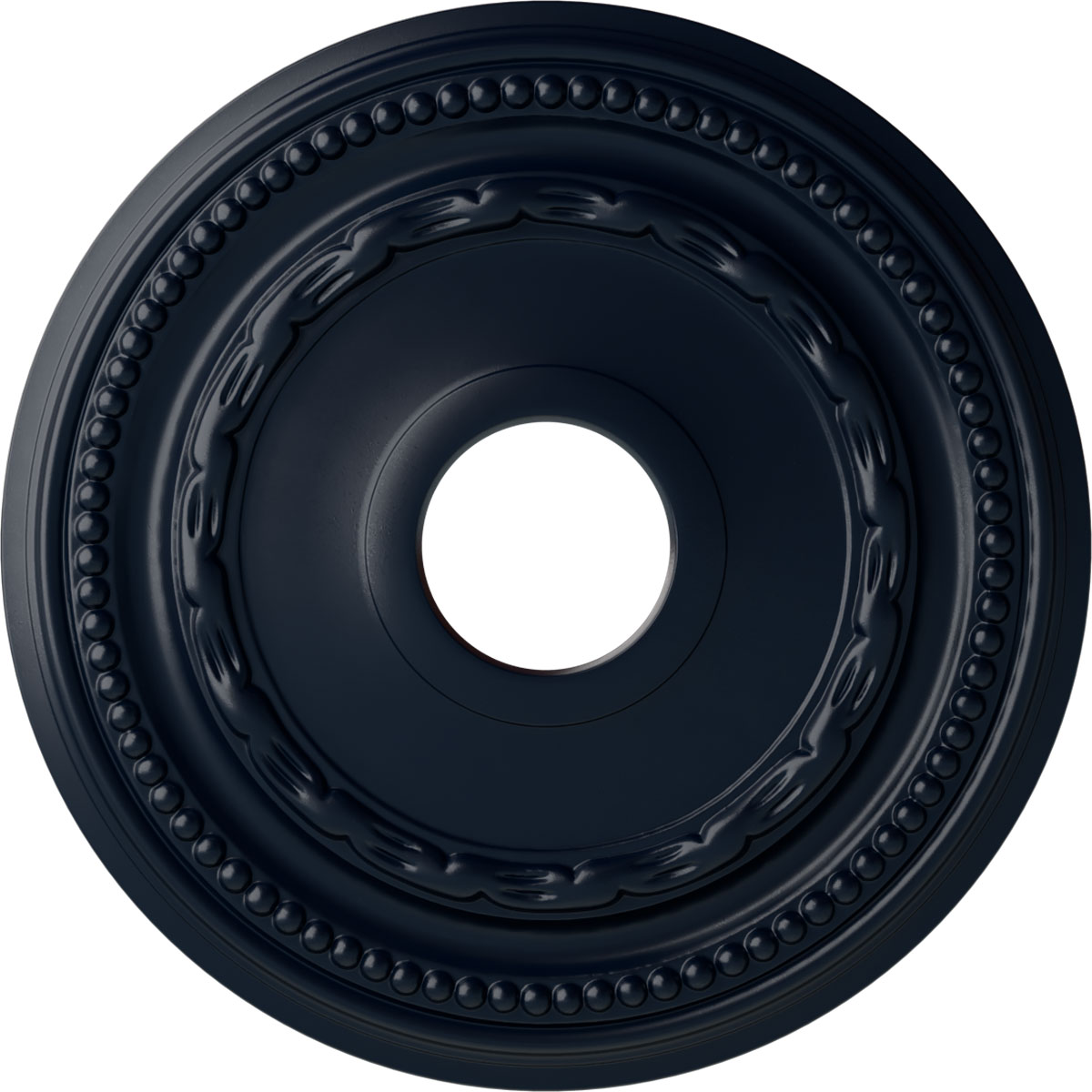 Ekena Millwork CM15FEMDF Federal 15.375-in W x 15.375-in L Painted Midnight Dream Polyurethane Whole Ceiling Medallion