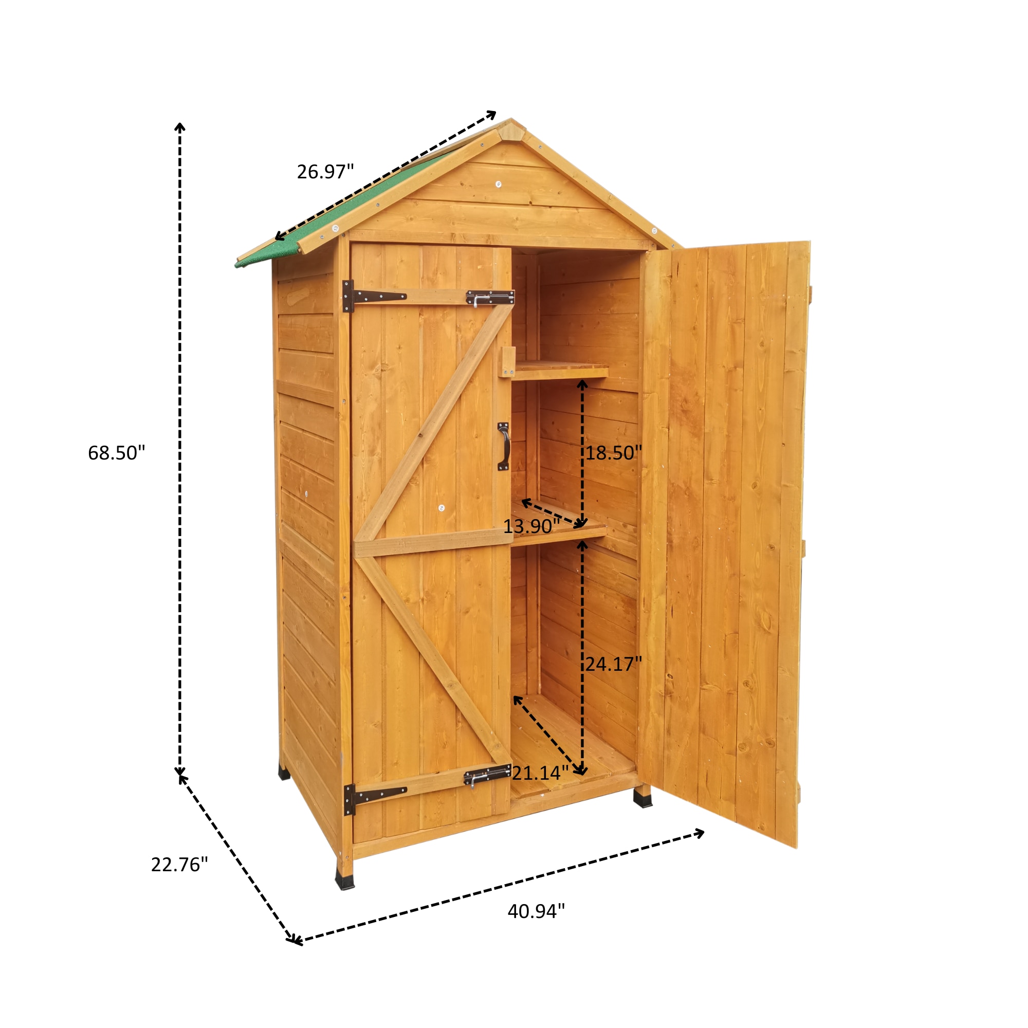 Xspracer ML-WOS001WS Wood-Storage-Buildings - View #2