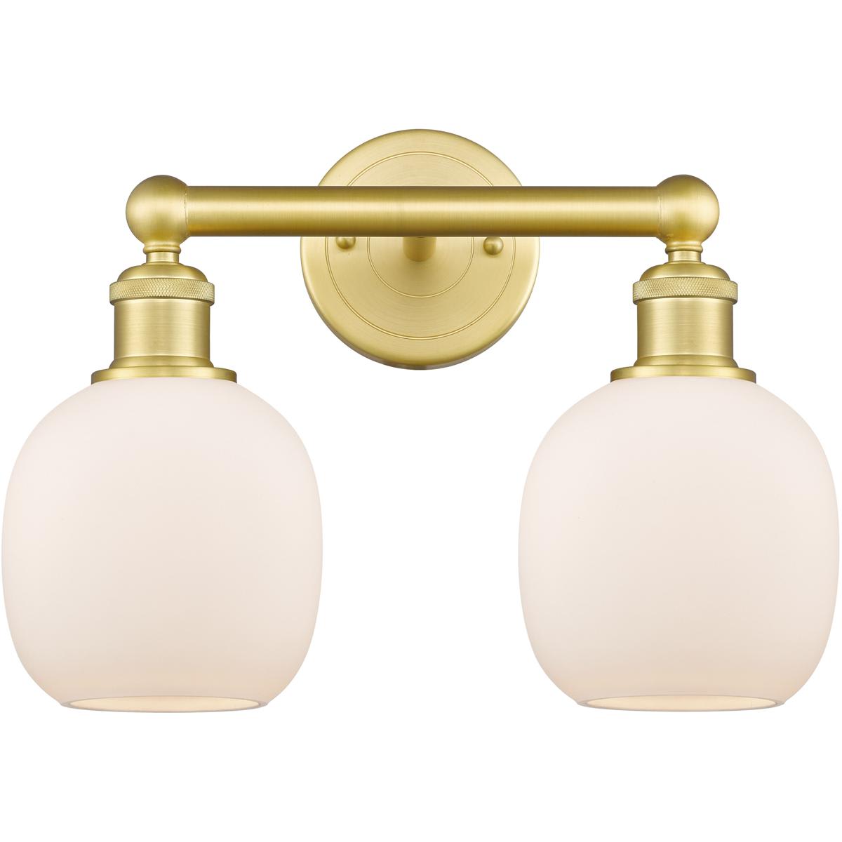 Innovations Lighting -  616-2W-SG-G101 Belfast Bathroom Vanity Light Satin Gold