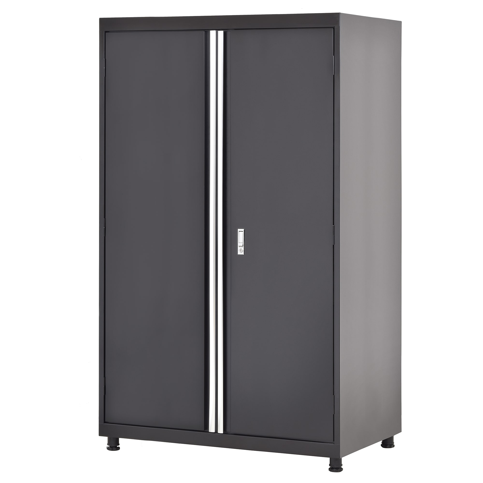 Sandusky MF3F462472-9M 46-Inches W x 75.5-Inches H x 24-Inches D Freestanding Steel Garage Cabinet in Black