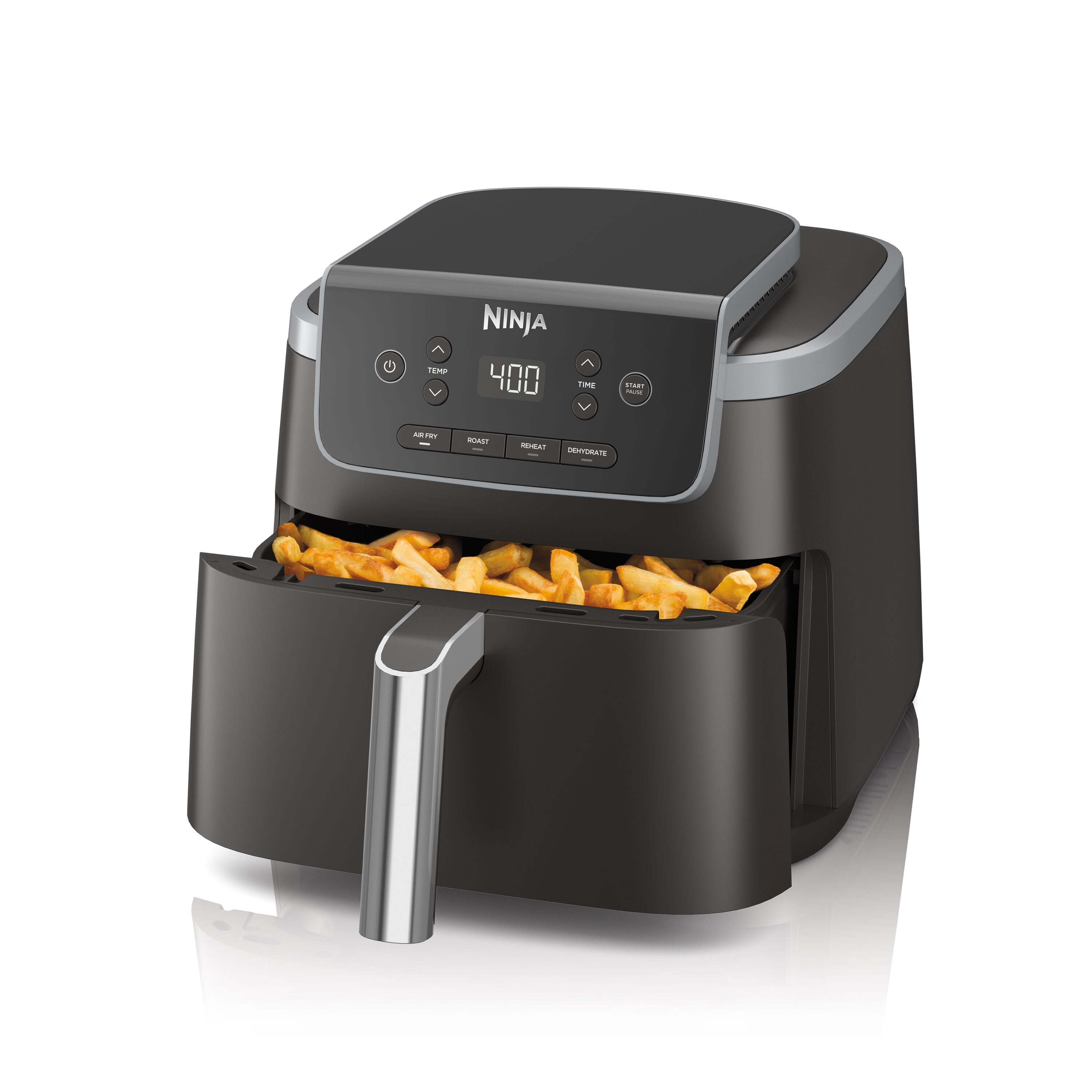 Ninja Pro 4 in 1 5 Quart Gray Digital Air Fryer AF141 at Lowes