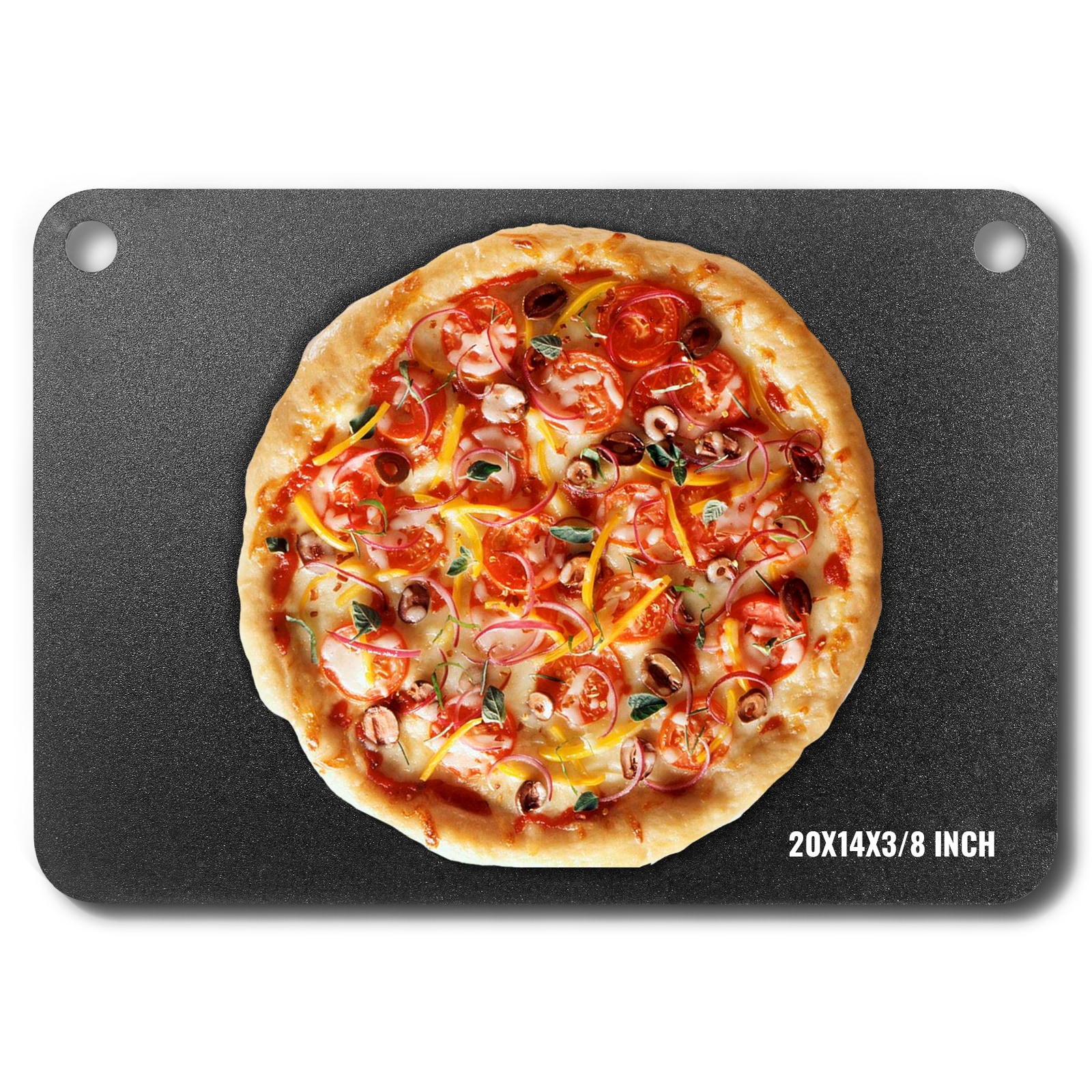 VEVOR FXPSPSGB2014V3XP7V0 20x14x3/8-IN Pizza Baking Stone Carbon steel Non-Stick Pizza stone