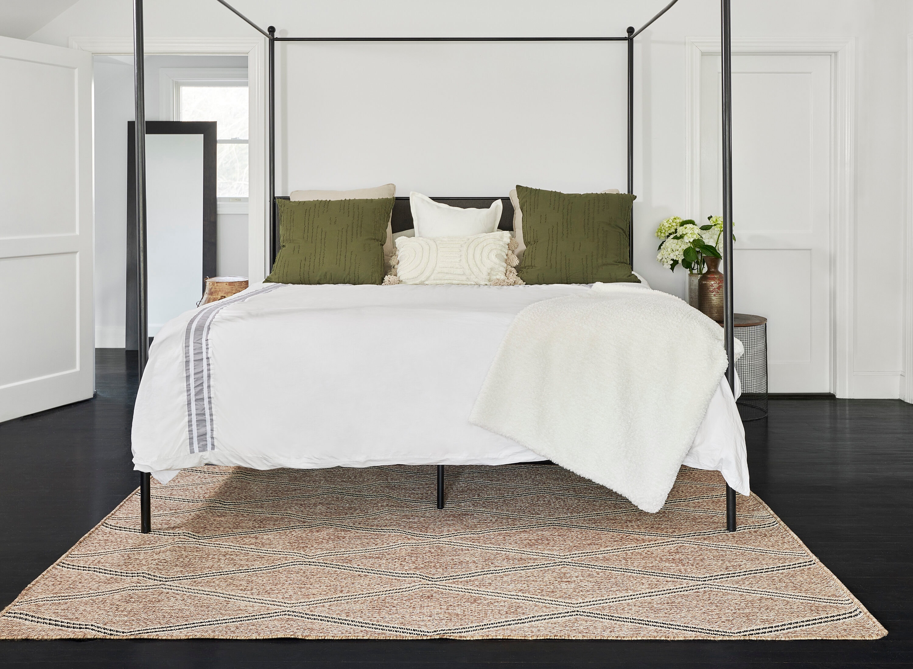 Momeni HAMPOHAM-6NAT3350 3 x 5 (ft) Woven Polypropylene Natural Rectangular Indoor/Outdoor Area rug