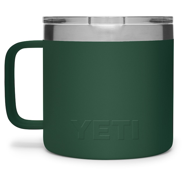 YETI Rambler 14oz Mug with Magslider Lid - Green - TackleDirect
