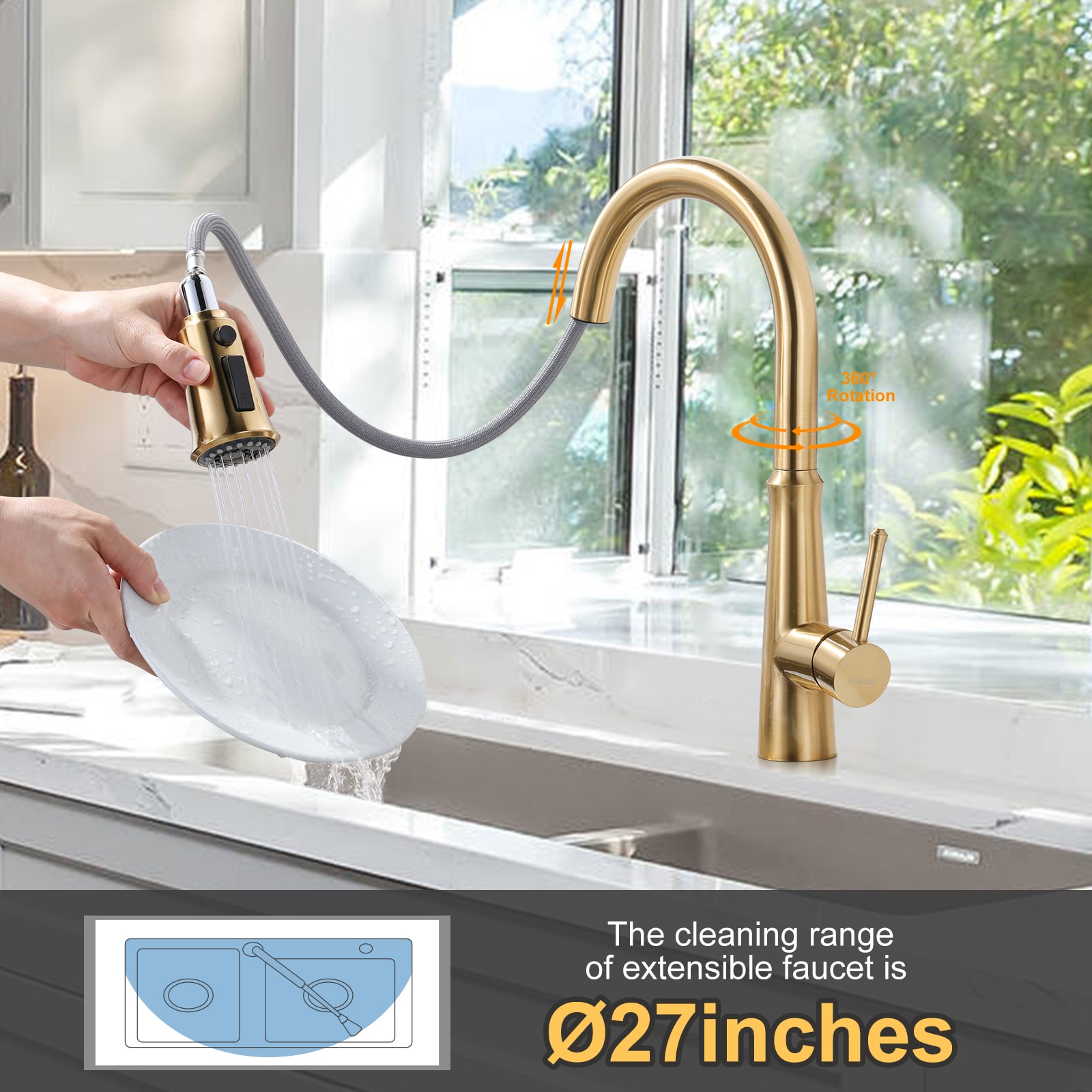 WOWOW 2310700G-LW Kitchen-Faucets - View #3