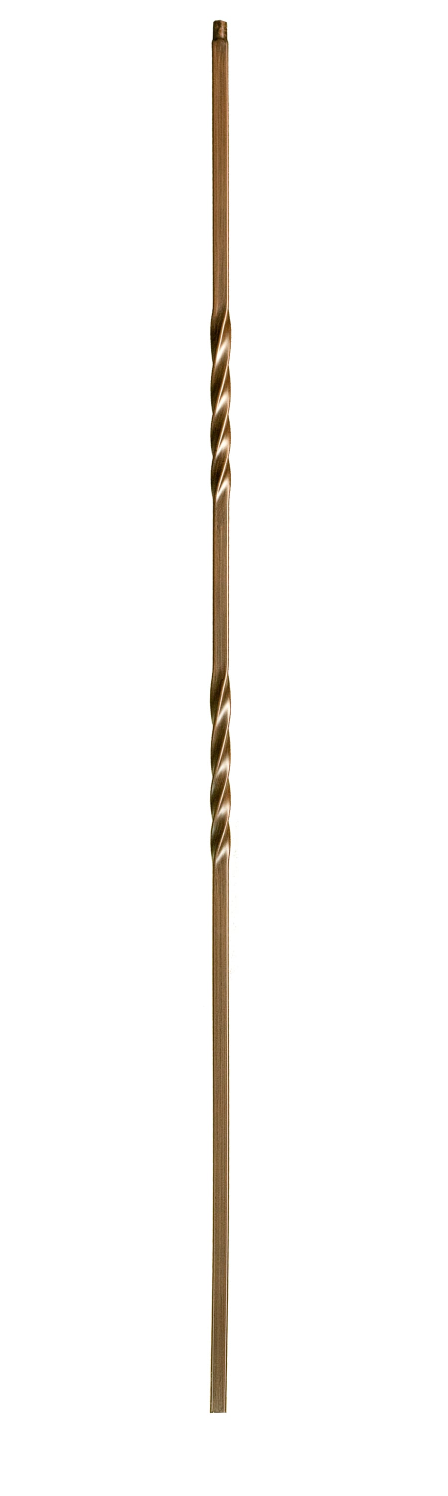WM Coffman 801018 44-in x 0.5-in Oil Rubbed Bronze Wrought Iron Pin Top Square Stair Baluster