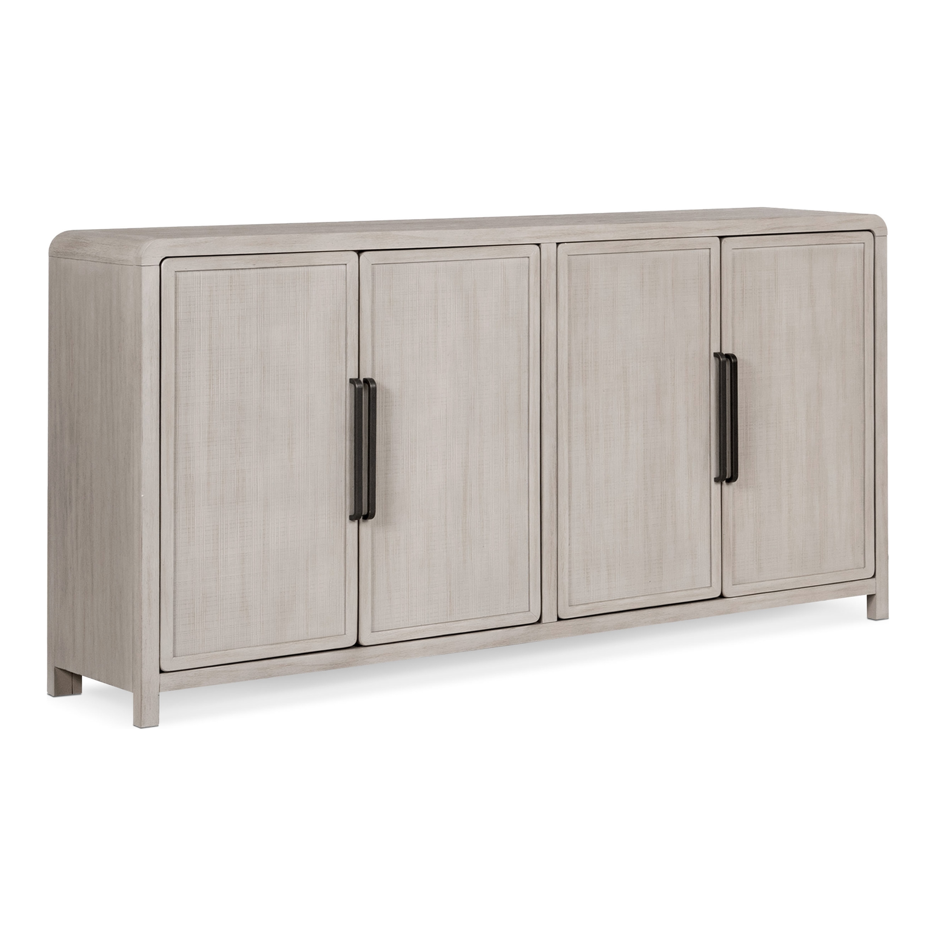 Furniture of America IDF-39016AK-SV Renan Contemporary/Modern Natural Oak Rubberwood Buffet