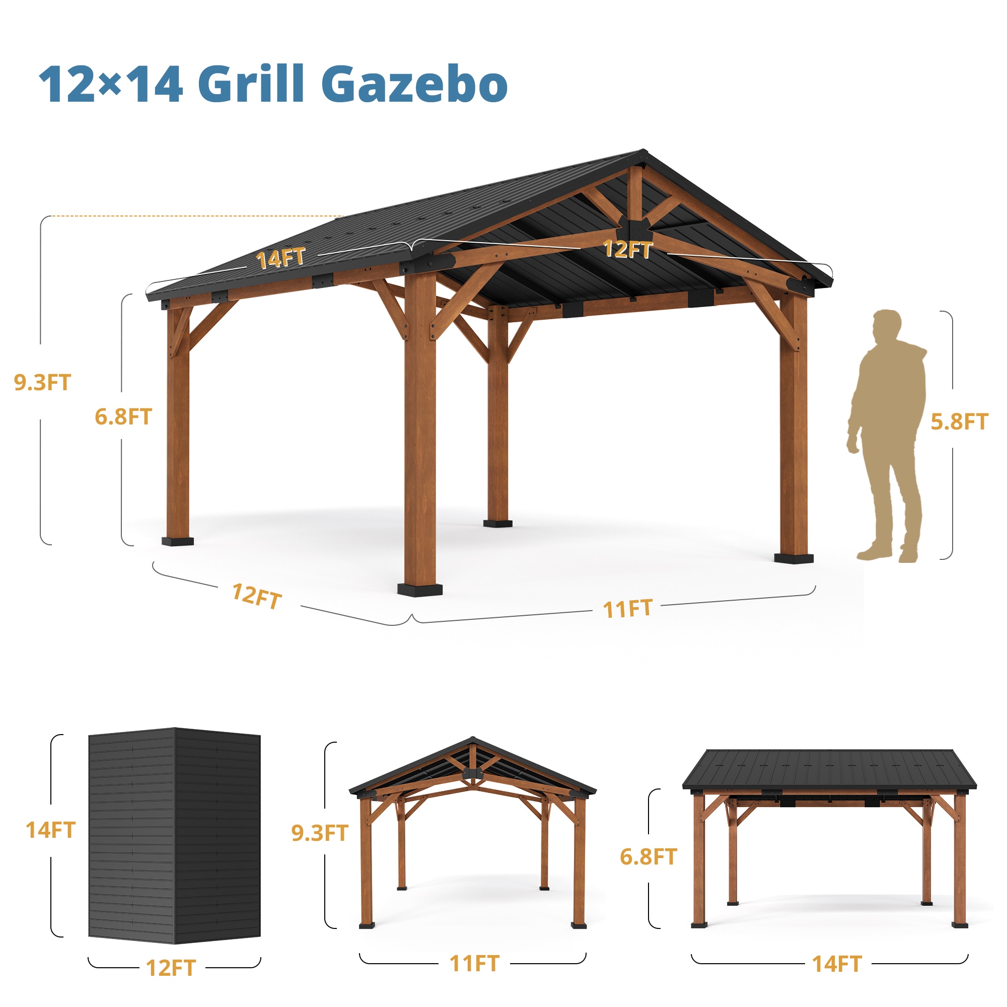 Yurevna TL-015-2ALS Wood-Resin-Gazebos - View #8