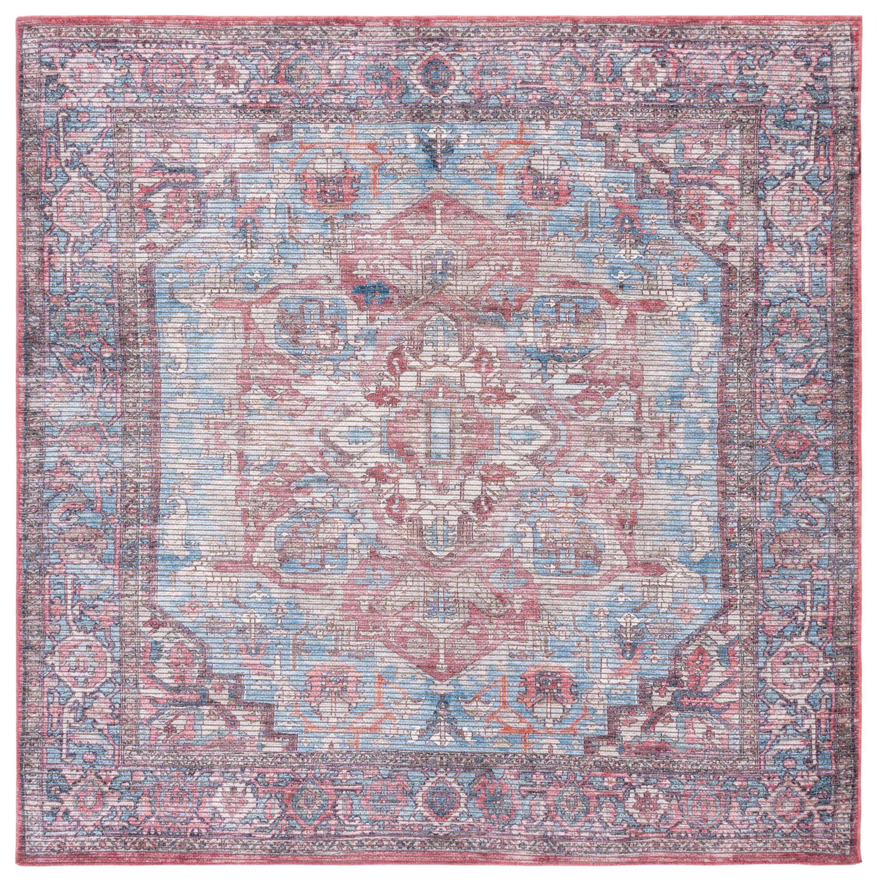 Serapi 624M Blue/Rust 7 X 7 Area Rug