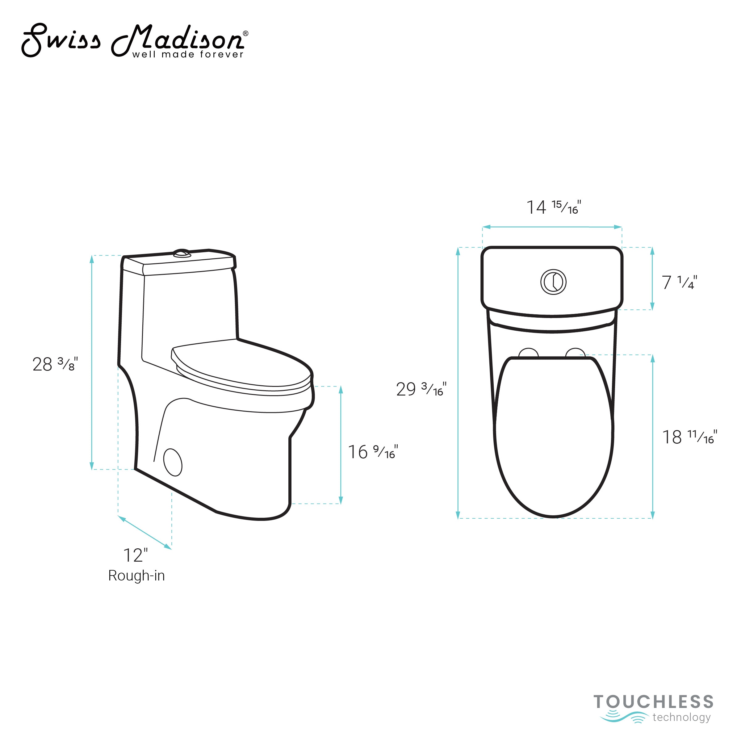 Swiss Madison SM-25-1TTOU08WH toilets - View #5