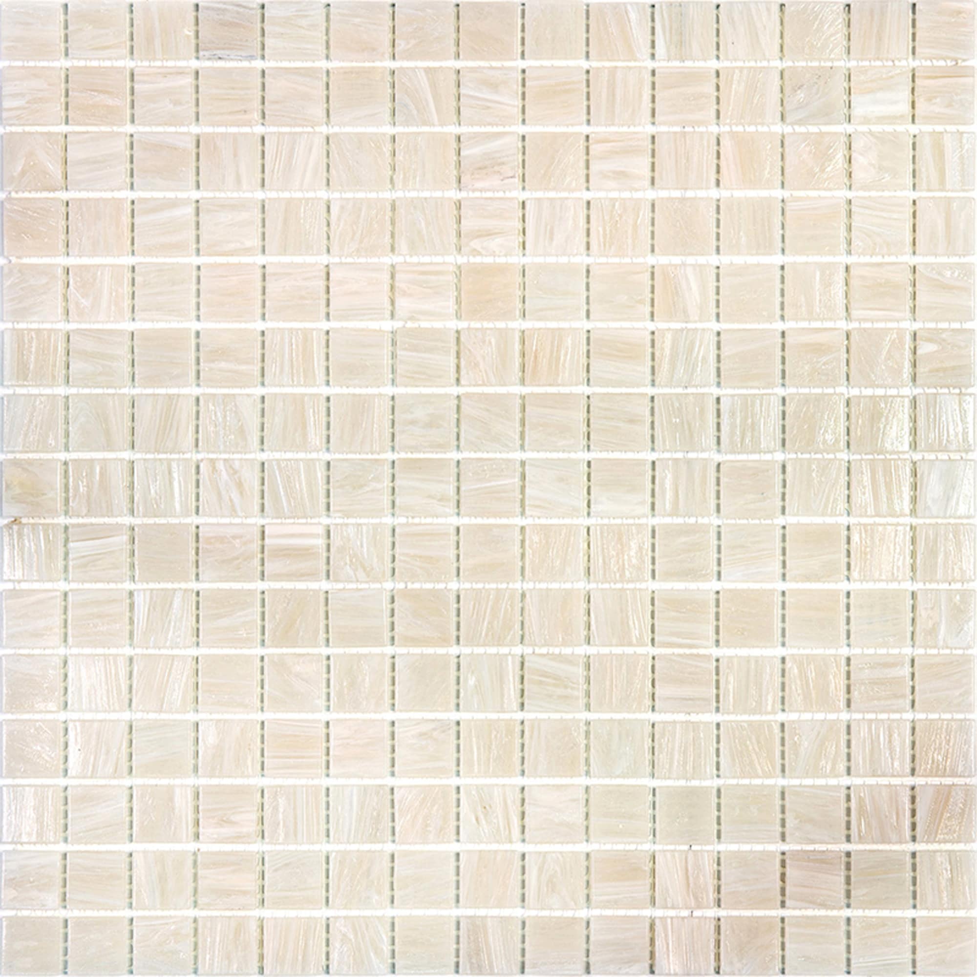 Apollo Tile APLST88BG306A Celestial Nude Beige 12-in x 12-in Glossy Glass Mosaic Floor and Wall Tile (20-sq. ft/ Carton)