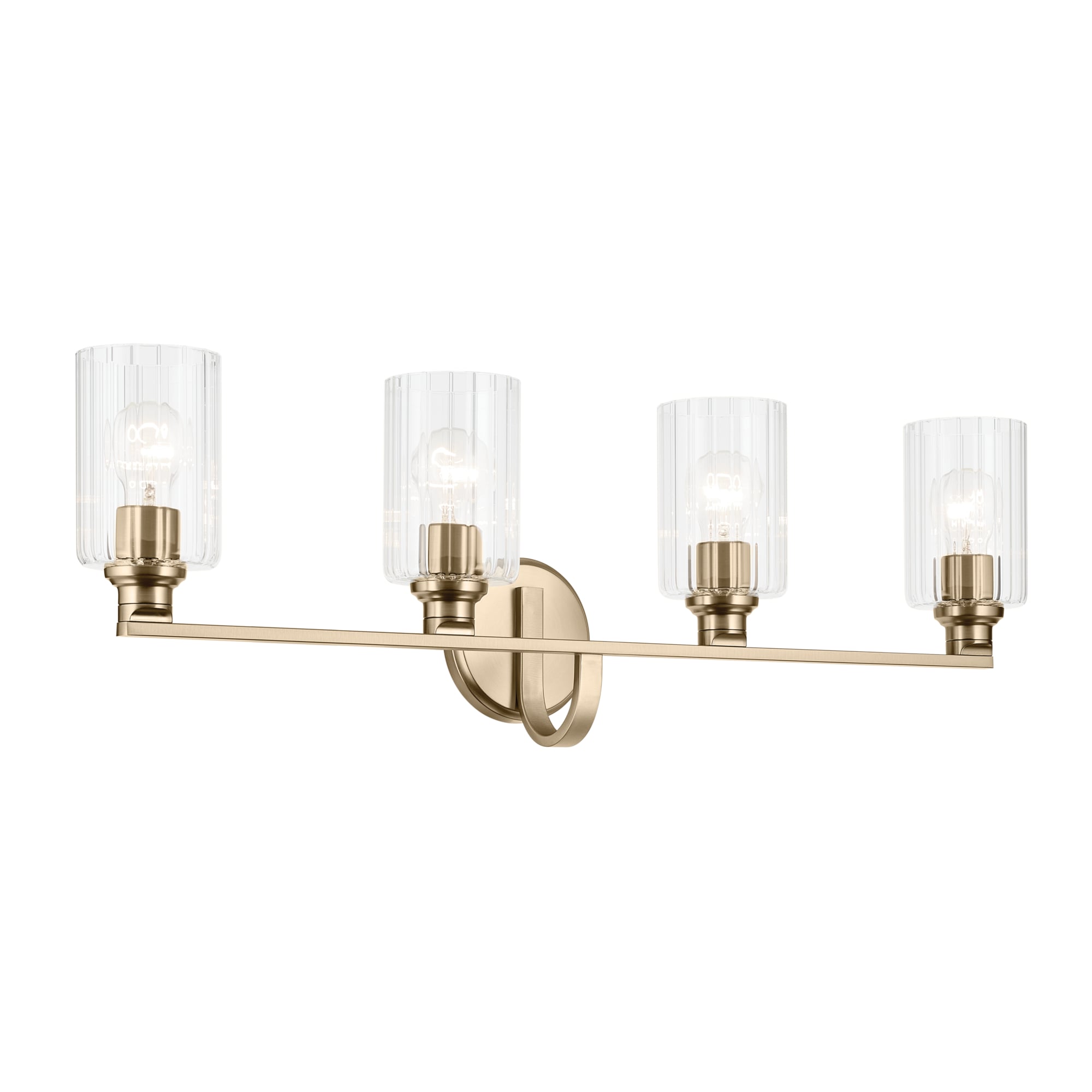 Kichler 55227CPZFLU Gioe 32.25-in 4 -Light Bronze Modern/contemporary Vanity light
