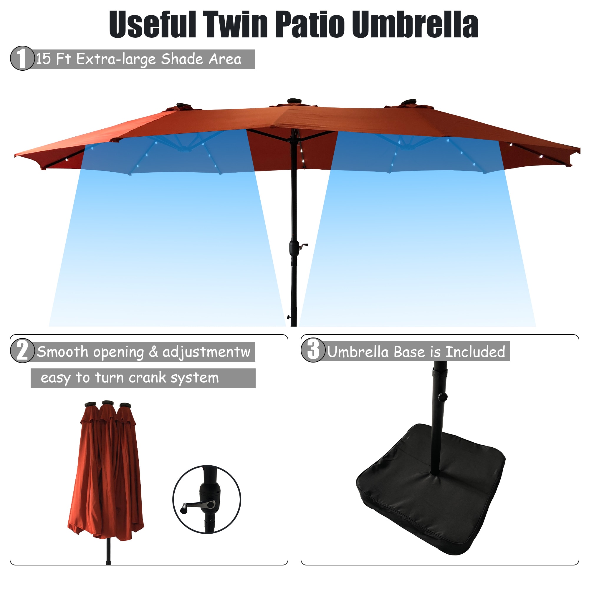 CASAINC WF-OP70084OR Umbrellas-2 - View #11