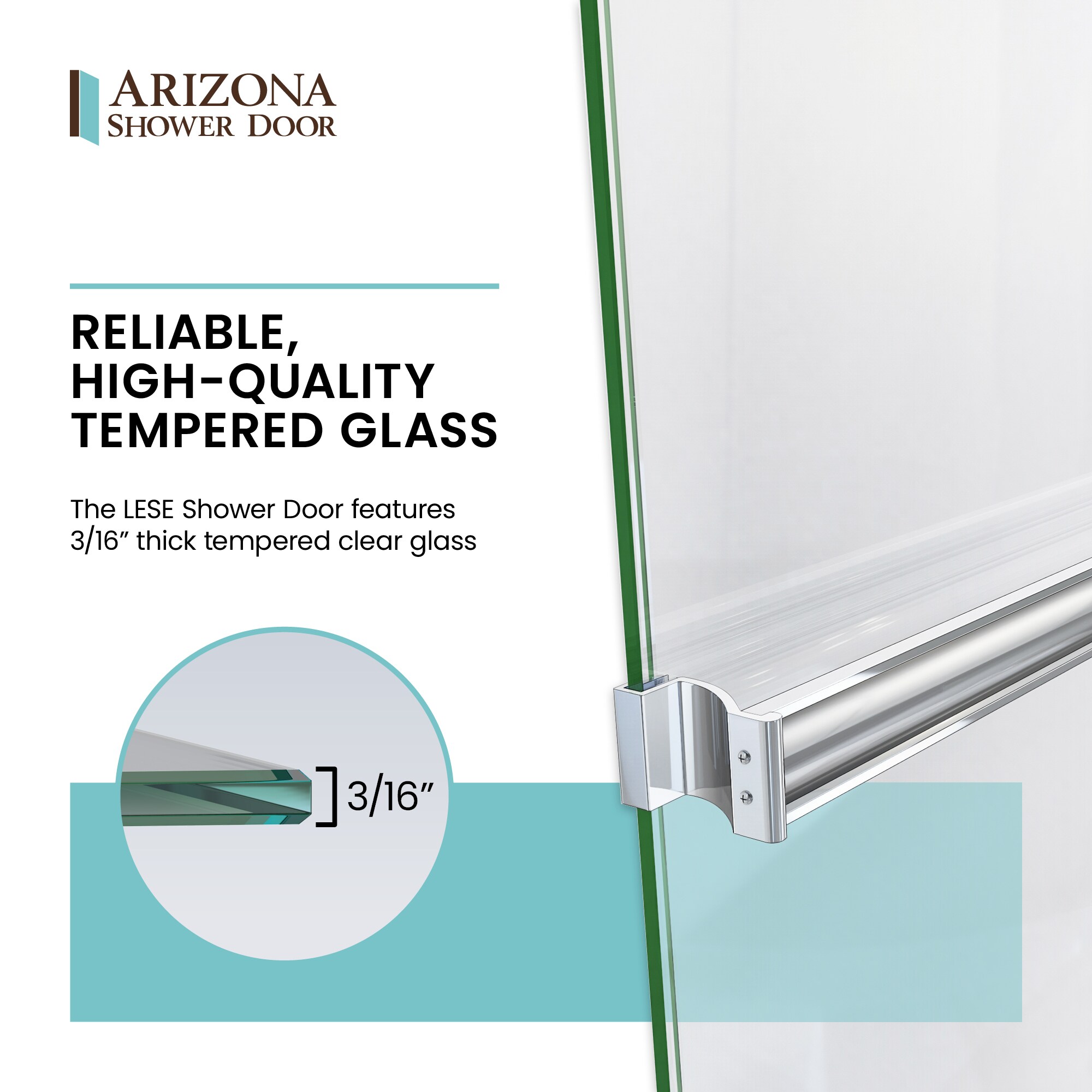 Arizona Shower Door LESE60X703AOBRN Shower-Doors - View #4