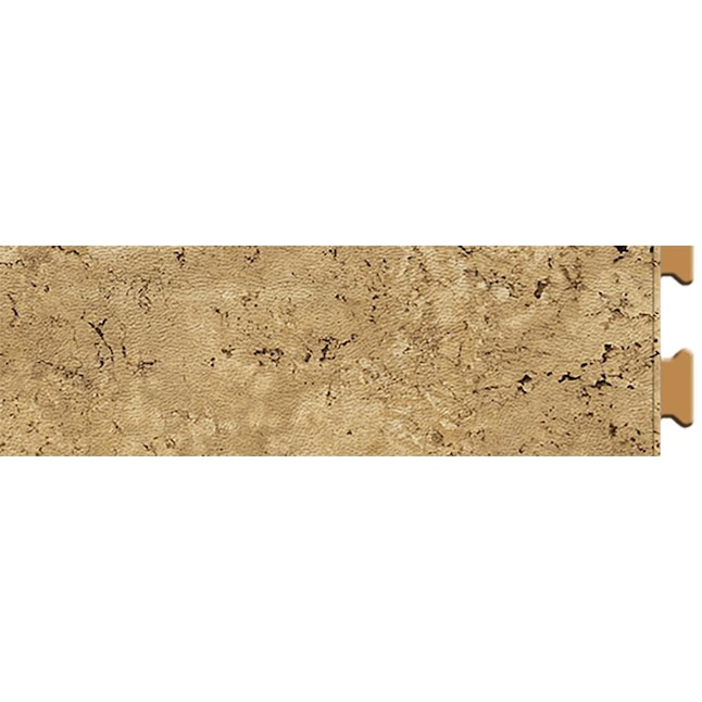 Perfection Floor Tile (Sample) Travertine Collection Camel/Satin Water Resistant Patterned Look Interlocking Vinyl Tile Perfection Floor Tile (Sample) Travertine Collection Camel/Satin Water Resistant Patterned Look Interlocking Vinyl Tile