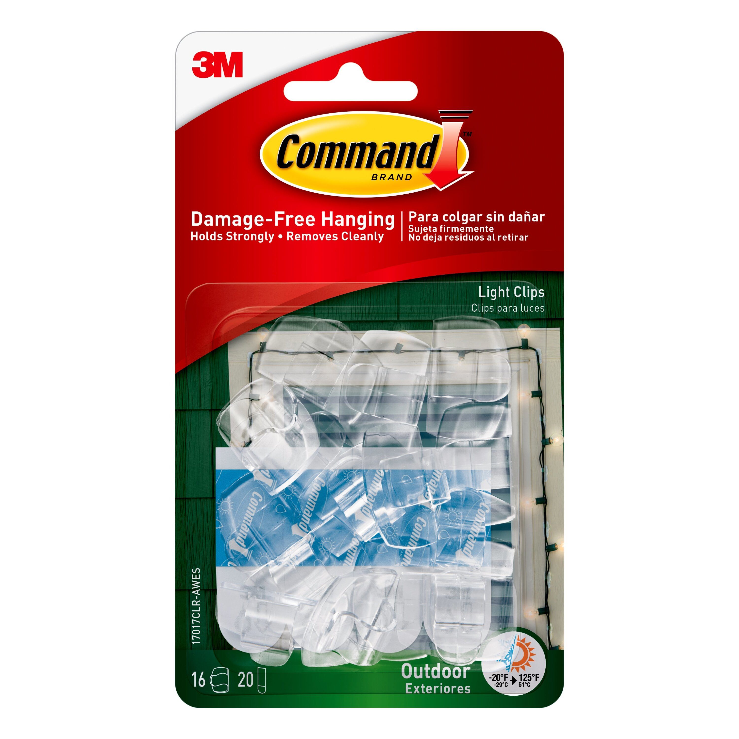 Command Assorted 16-Pack White Adhesive Refill Hook Strips (5-lb Capacity)  in the Utility Hooks & Racks department at