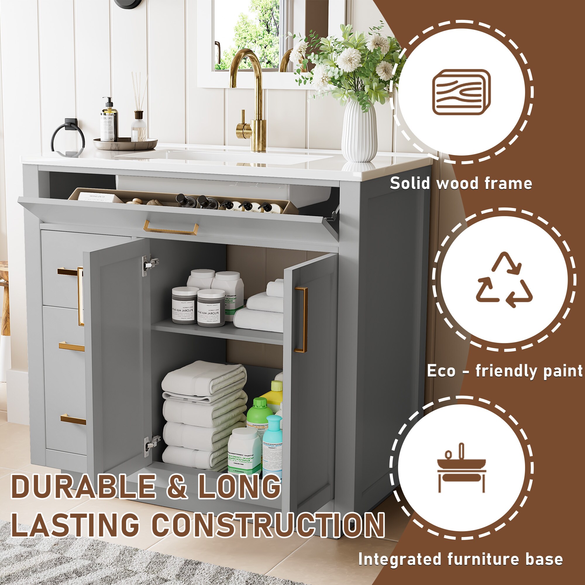 JEAREY 36JY-LG Bath-Vanity-Combo - View #9