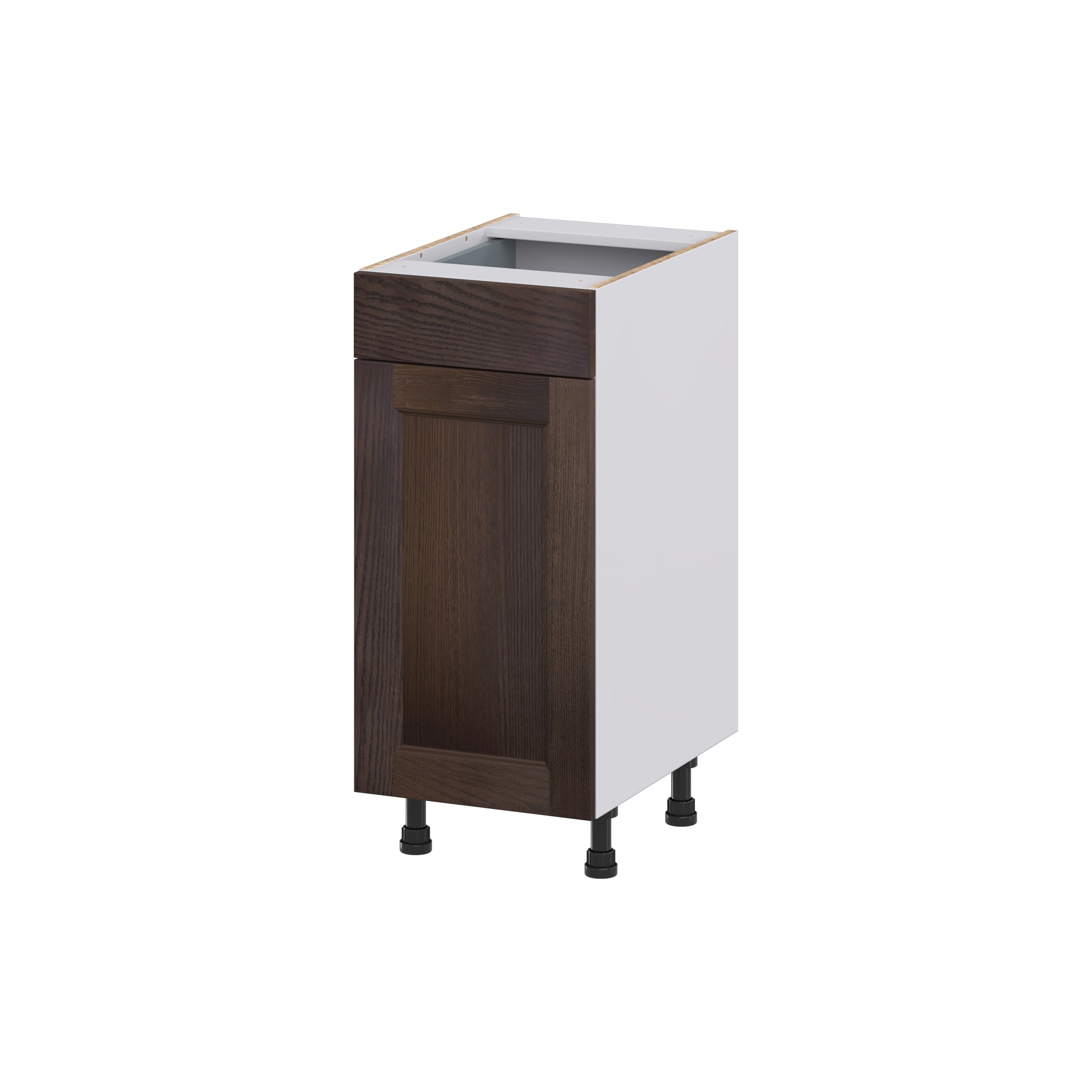 Hugo&Borg 15-in W x 34.5-in H x 21-in D Wood 1-Drawer Base Fully Assembled Cabinet (Recessed Panel Shaker Style)