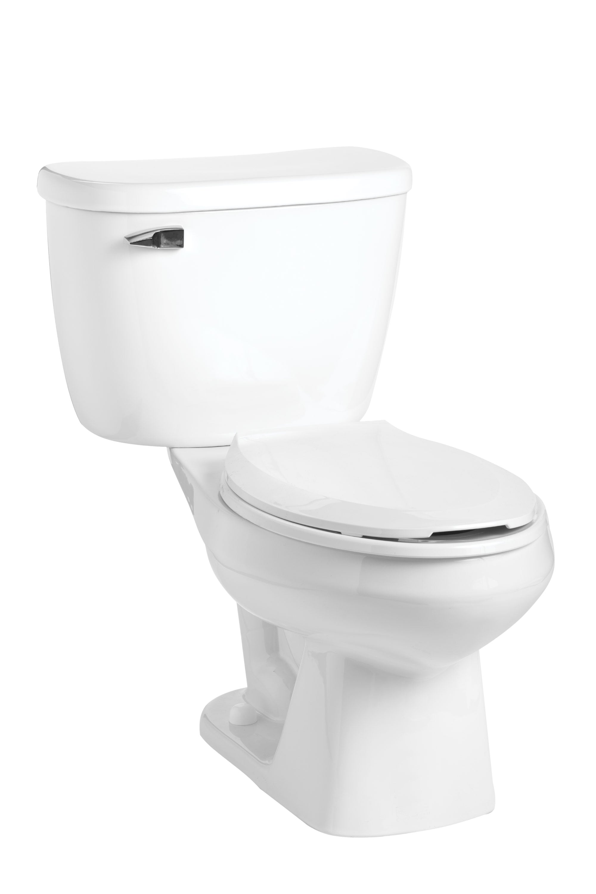 Mansfield 147-153 QuantumOne White Elongated Standard height 2-piece Toilet 12-in Rough-In WaterSense 1.0 GPF