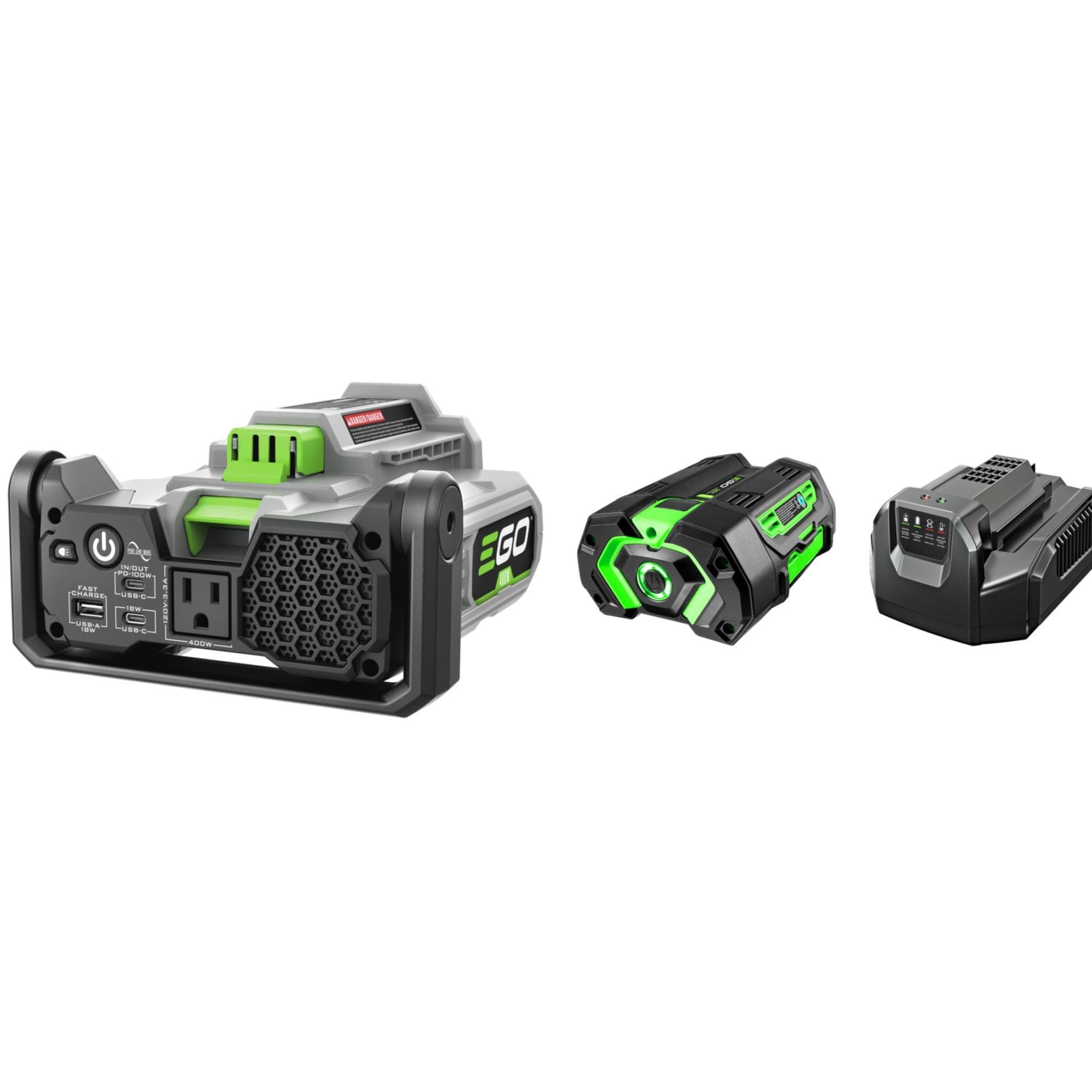 EGO 400W Portable Power Station With 56V 5Ah Battery And Charger