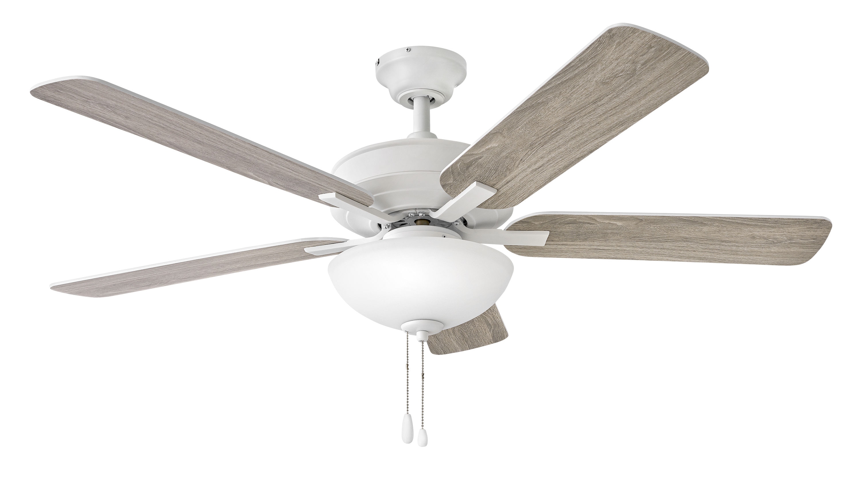 Oaks Decor DANDARK 20-in White Color-changing Indoor Flush Mount Smart Fandelier Ceiling Fan with Light and Remote (7-Blade) OK6007-W Sansujyuku sansujyuku.com