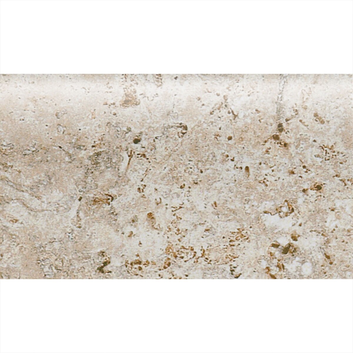 American Olean Bordeaux Creme Ceramic Bullnose Tile (4-in x 8-1/2-in)