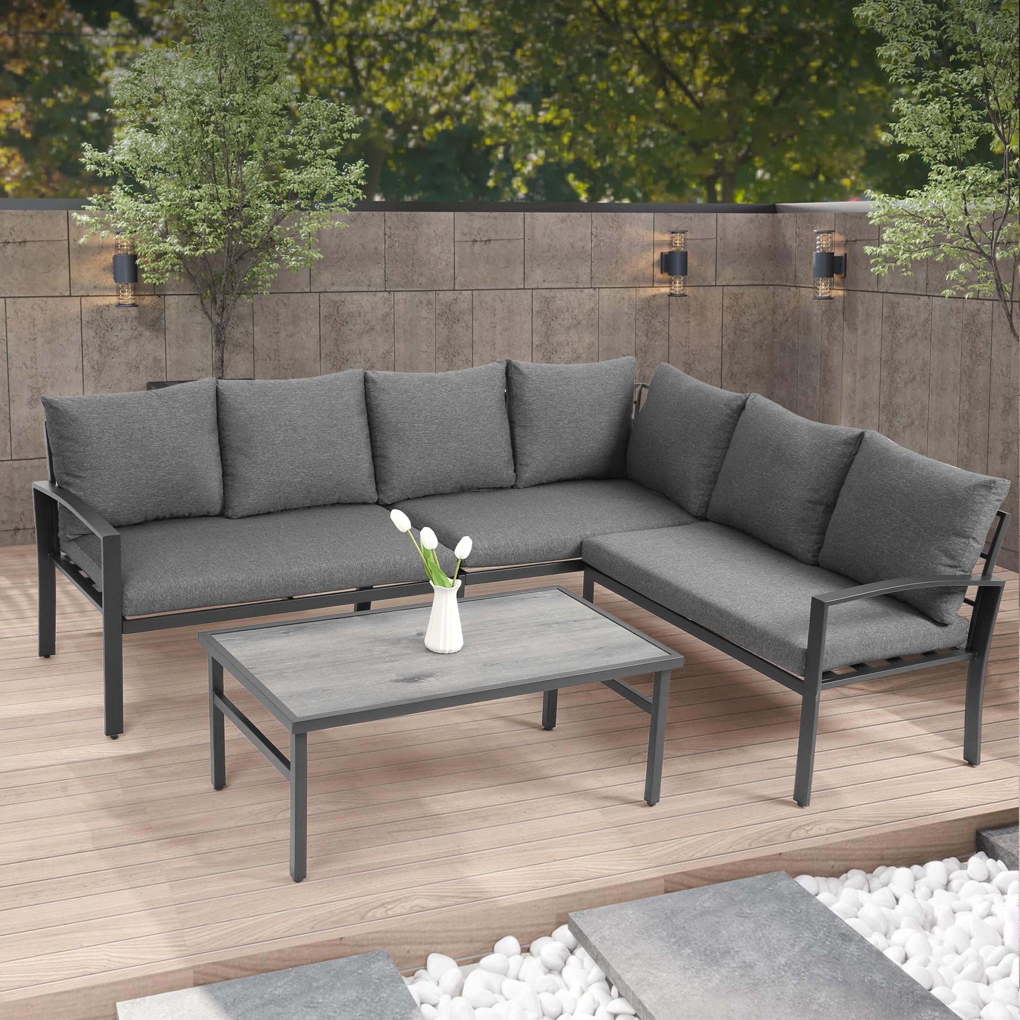 JIMSMAISON BOHFPCS02DGR Patio-Conversation-Sets - View #11