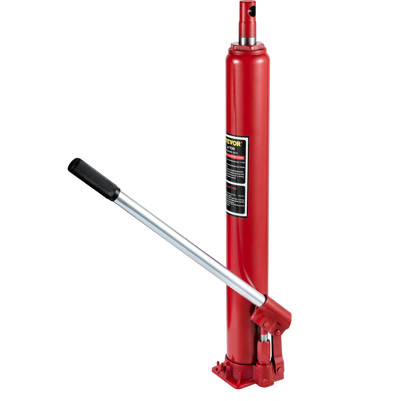 VEVOR ZGYYQJDHSDG4TJT27V0 Red 4-Ton Steel Hydraulic Construction jack
