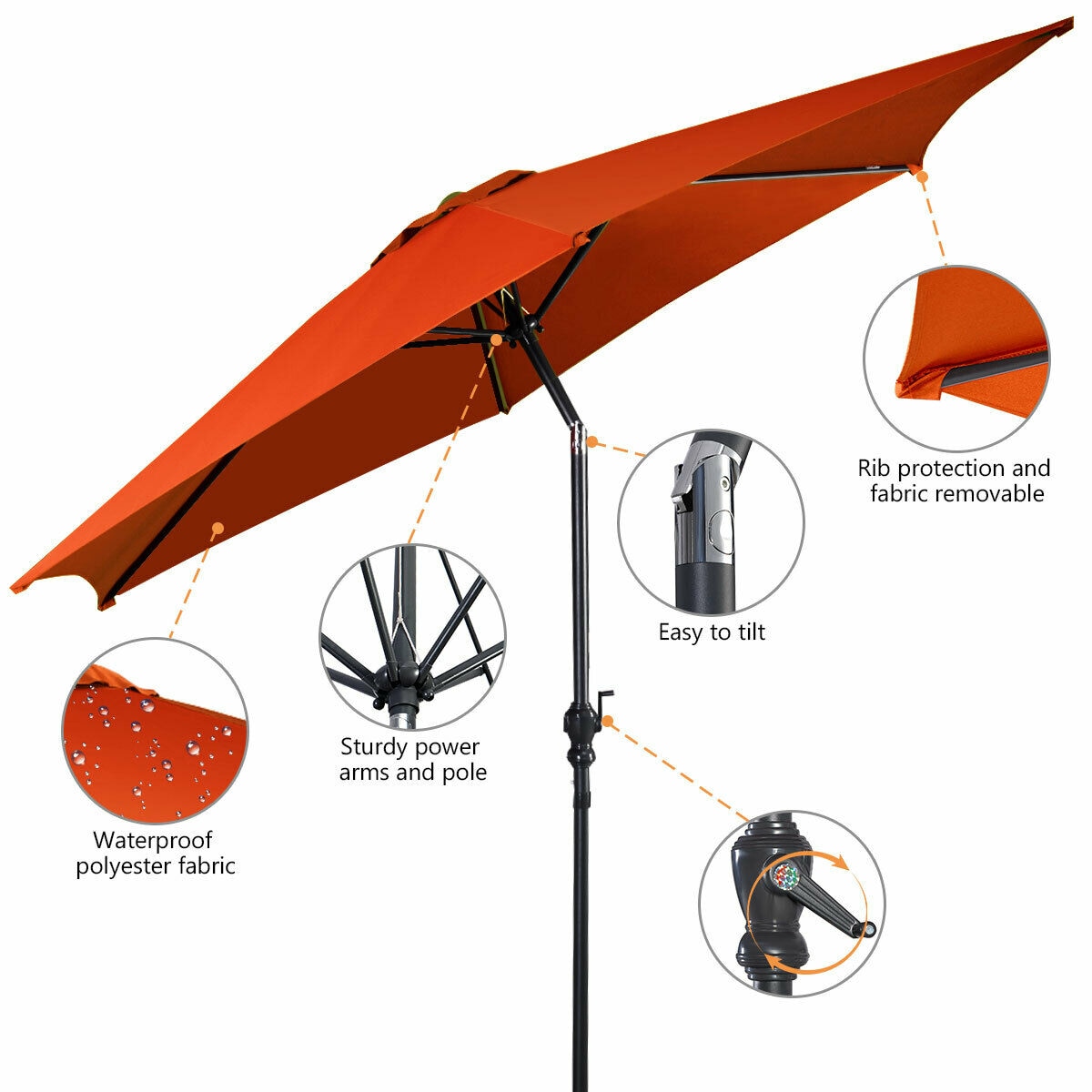 WELLFOR CHY-528PGCCF Umbrellas-2 - View #9