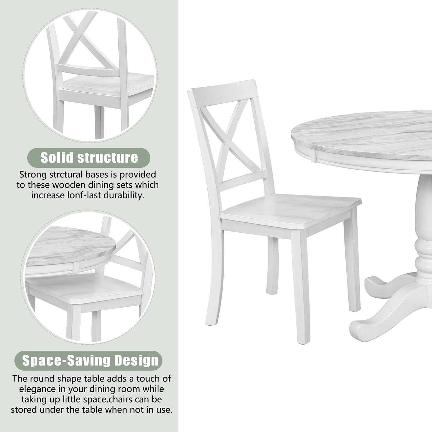 SINOFURN SYA370104WT Dining-Sets - View #11