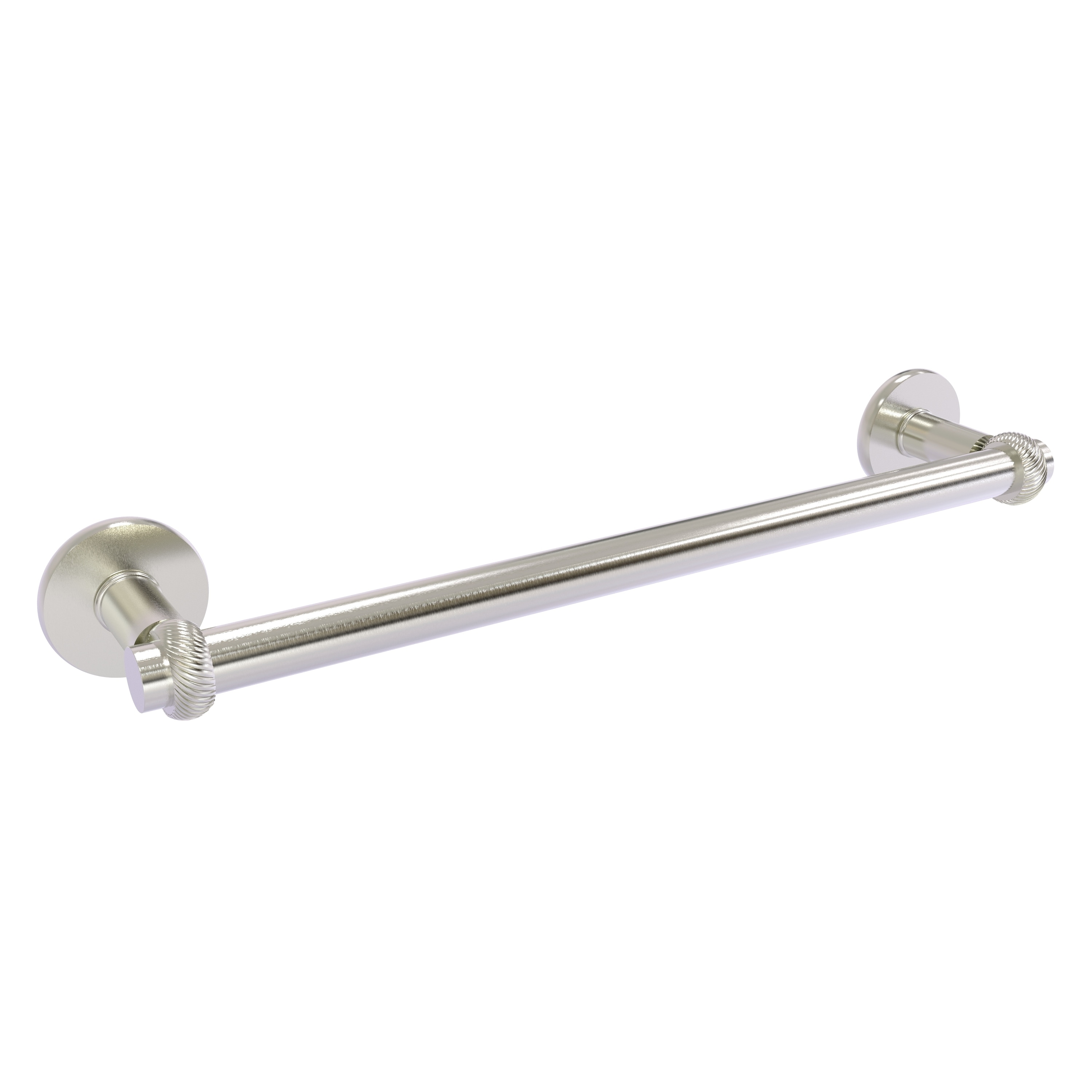 Allied Brass 2051T/24-SN Continental 24-in Satin Nickel Wall mount Single Towel Bar