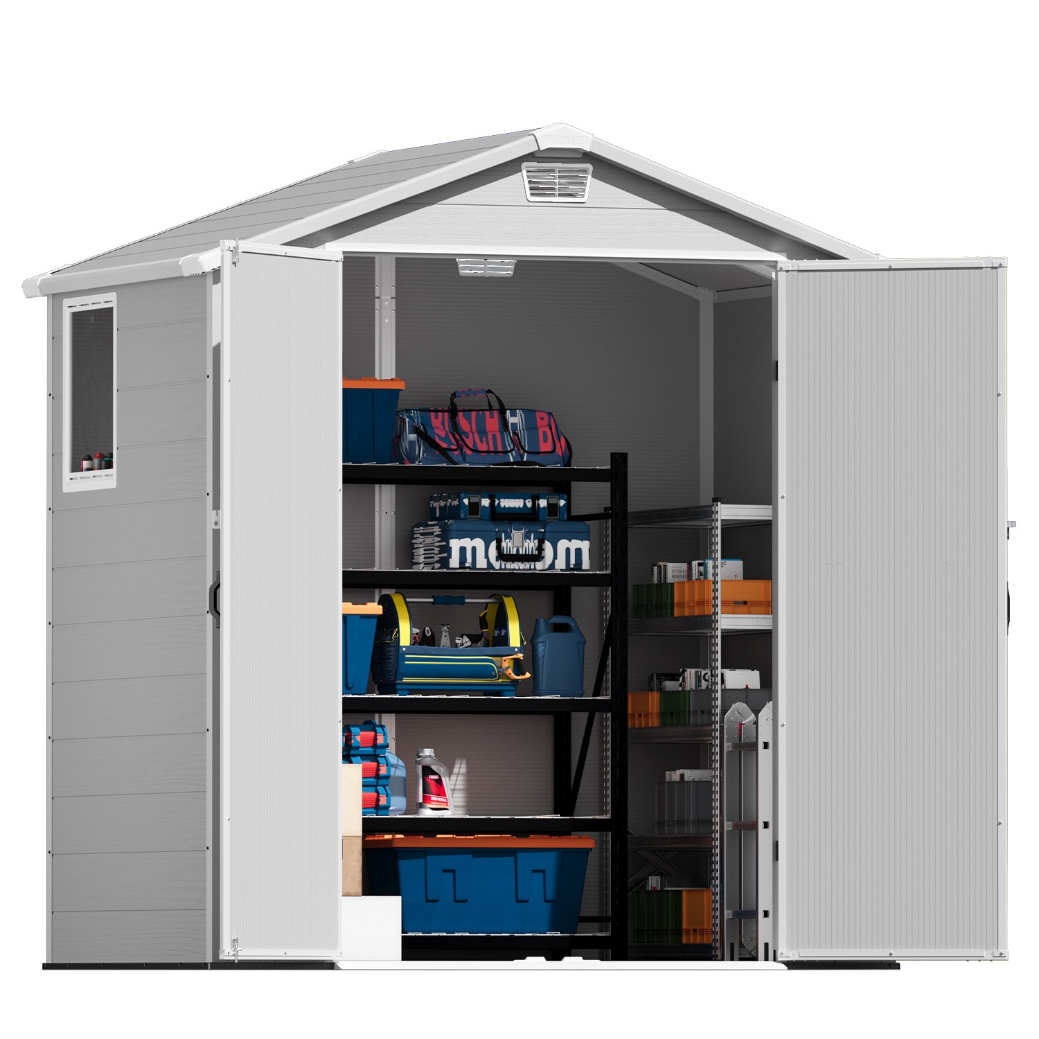 Patiowell WES-EN64-4WT Vinyl-Resin-Storage-Buildings - View #5