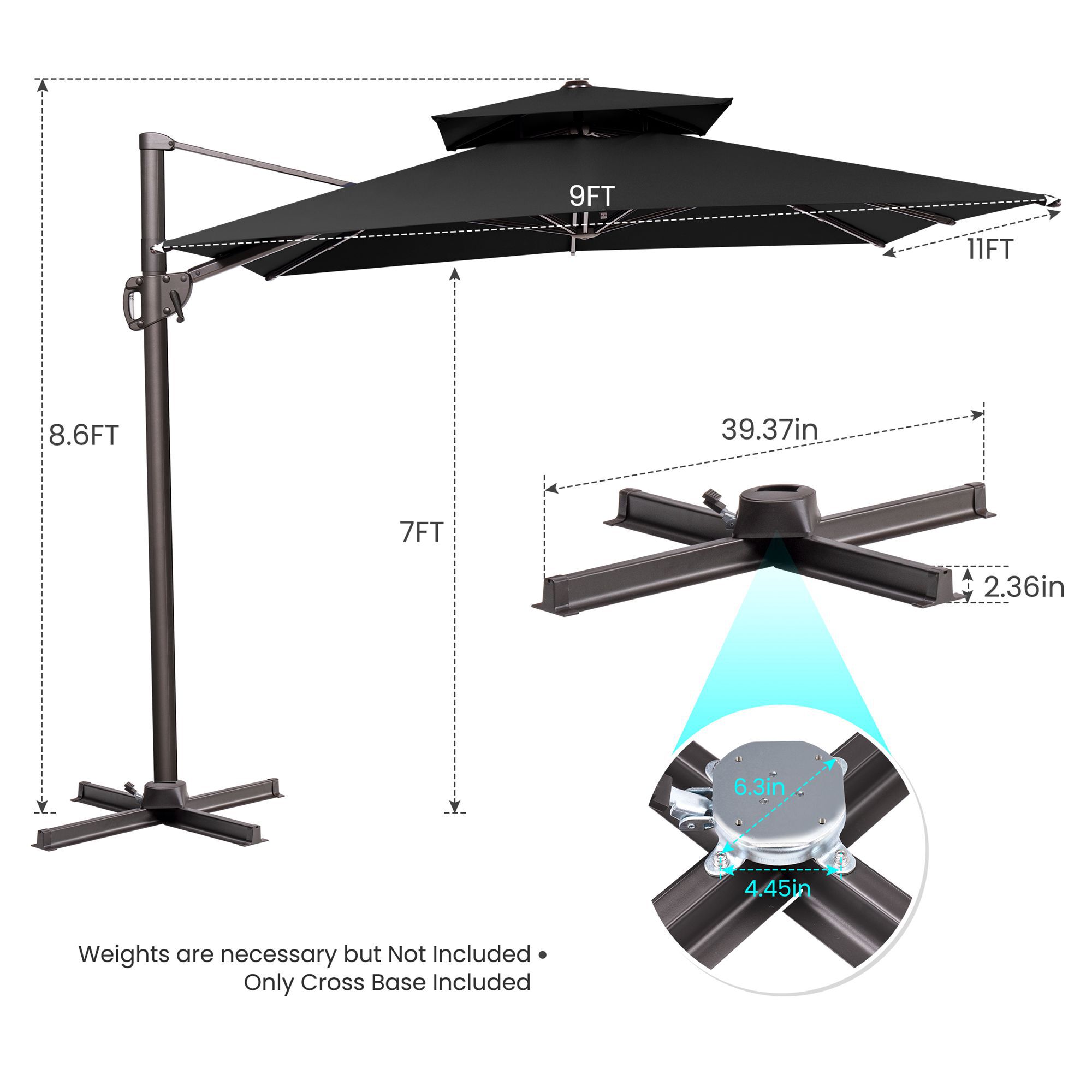 Crestlive Products CL-PU060DGY Umbrellas-2 - View #5