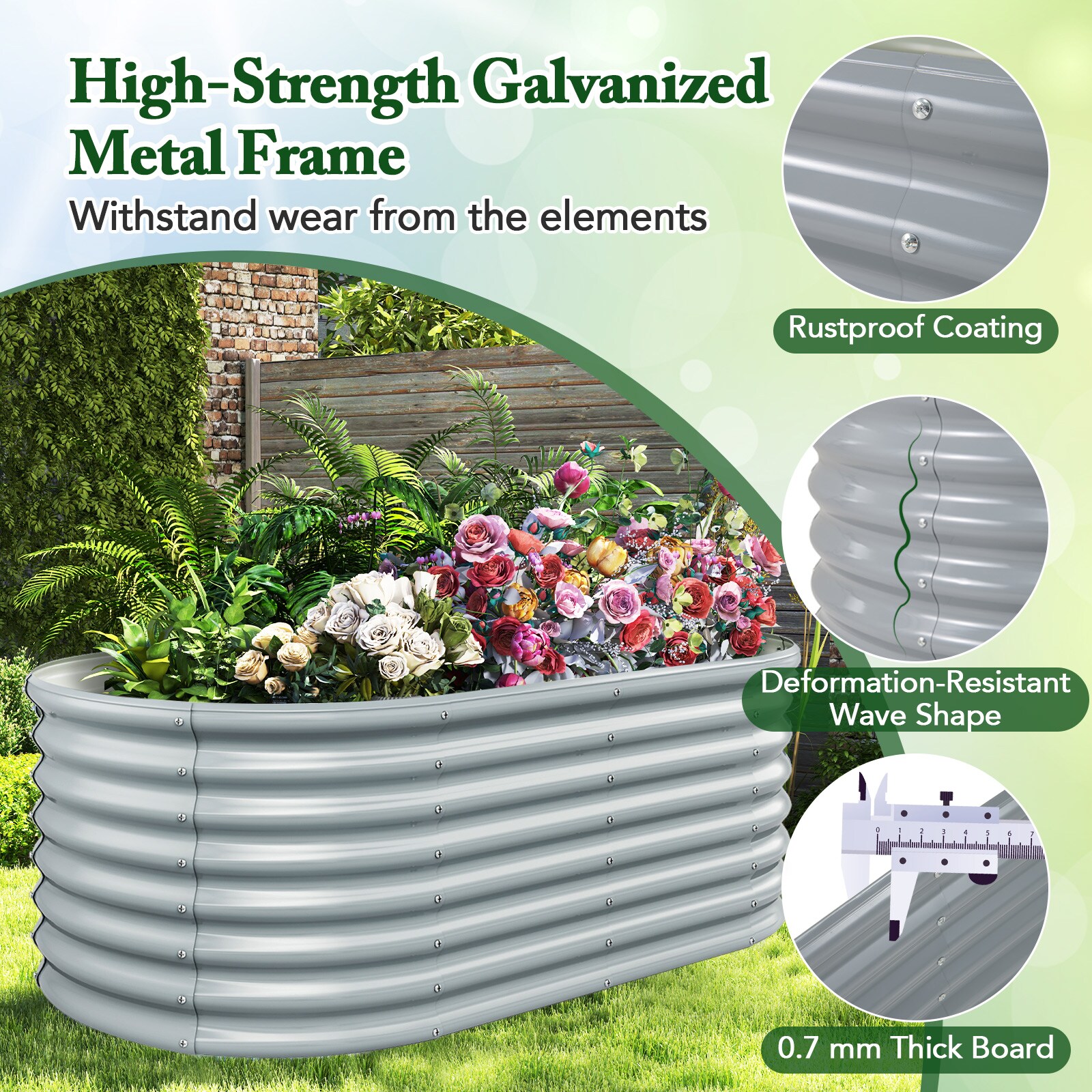 Slickblue D-CO-RG9824TG Raised-Garden-Beds - View #5