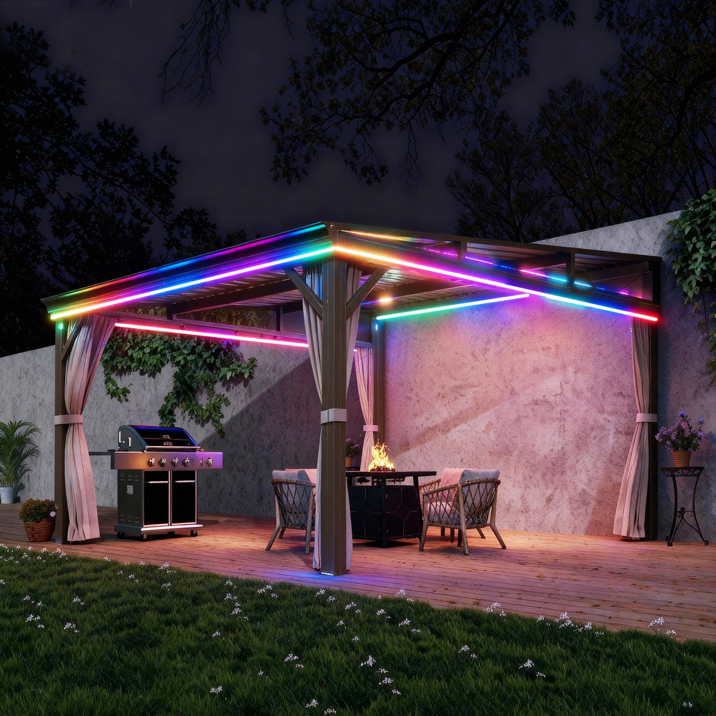 Mondawe OD0605LYKQ1012B Wood-Resin-Gazebos - View #13