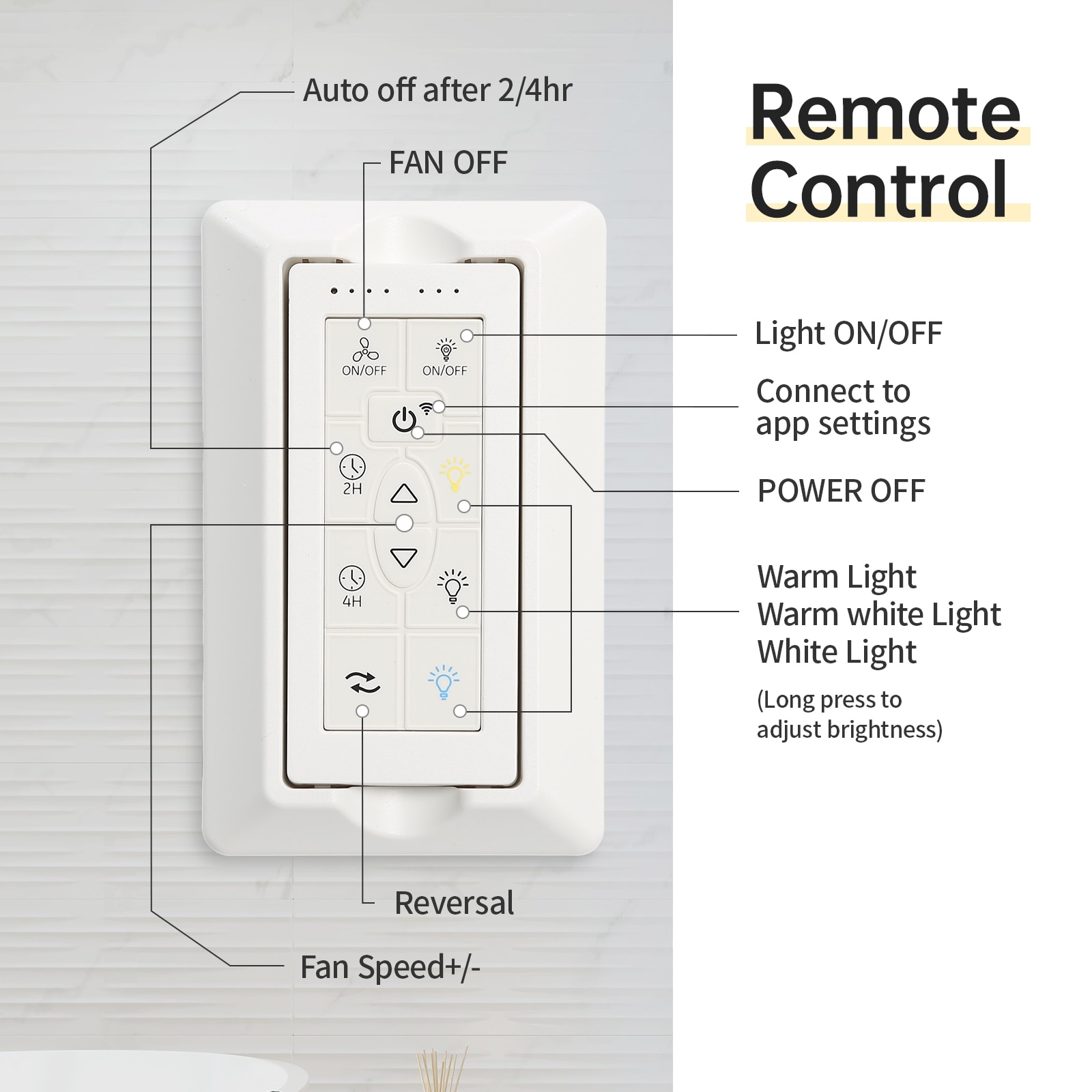 Flynama HEM-L-6051REMO/IWG Ceiling-Fans - View #3